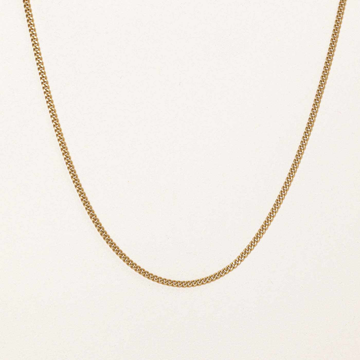 Gold Curb Link Chain | 24" |