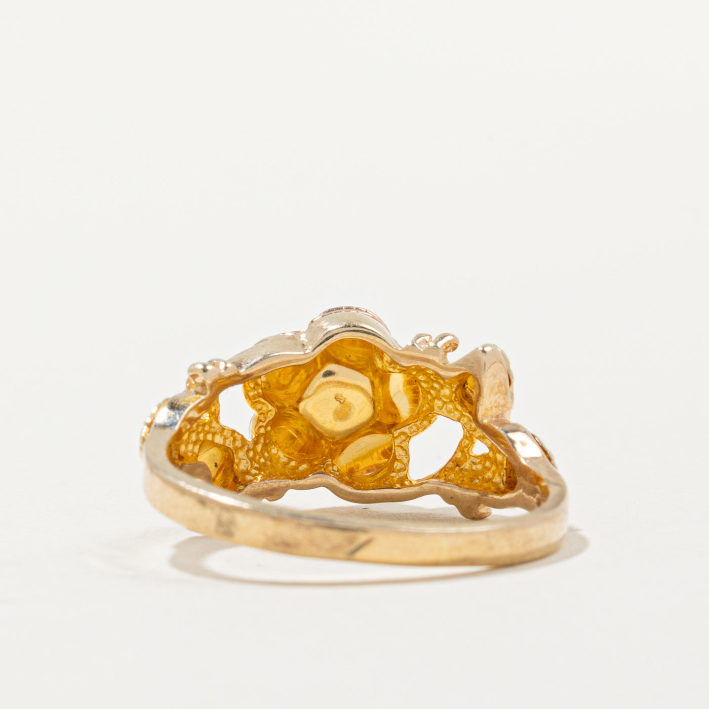 10k Two Tone Gold Rose Ring | SZ 7 |