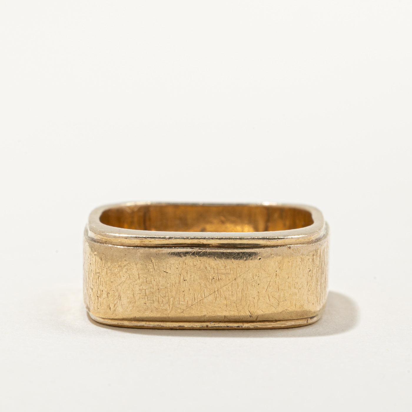 10k Yellow Gold Soft Square Band | SZ 9.75 |