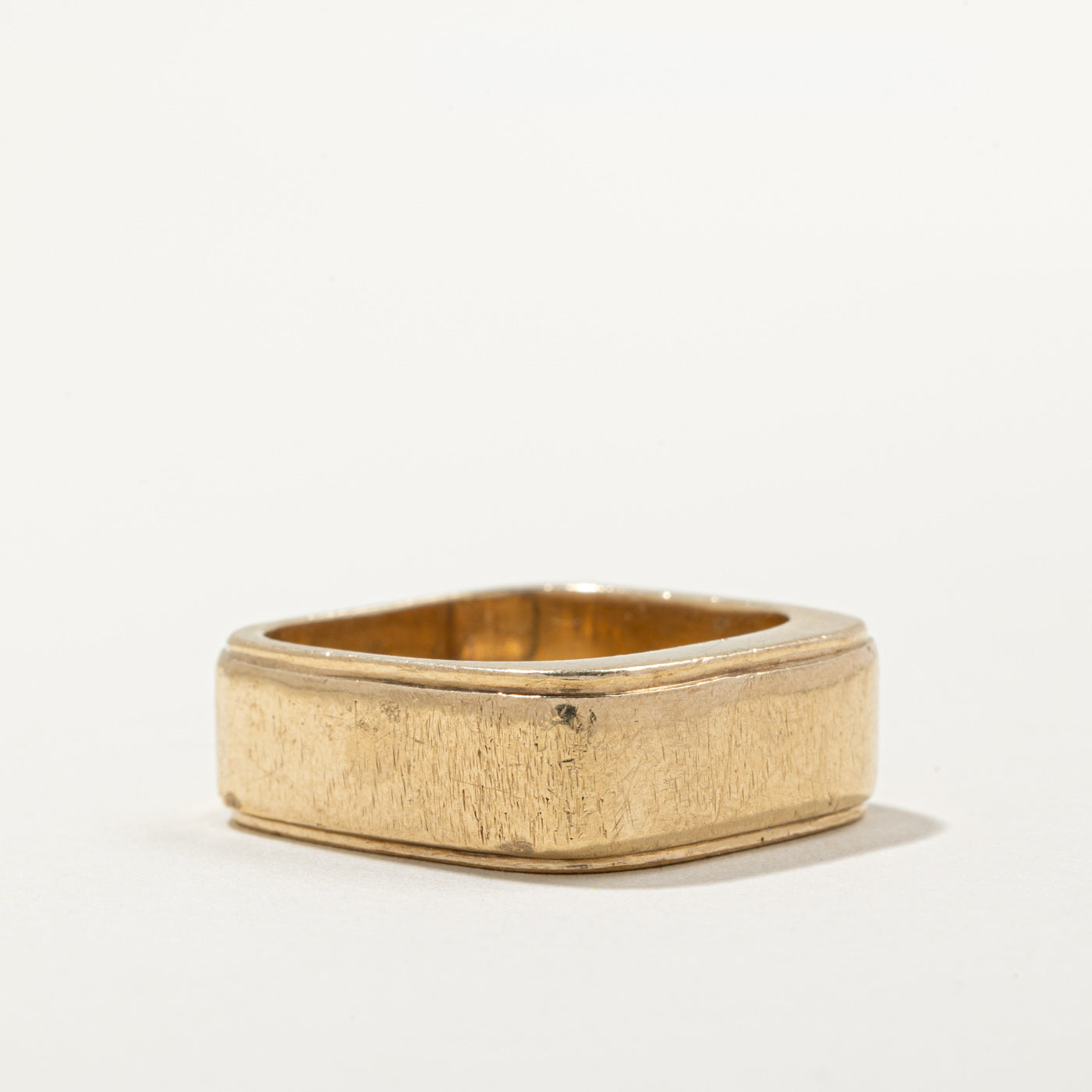 10k Yellow Gold Soft Square Band | SZ 9.75 |