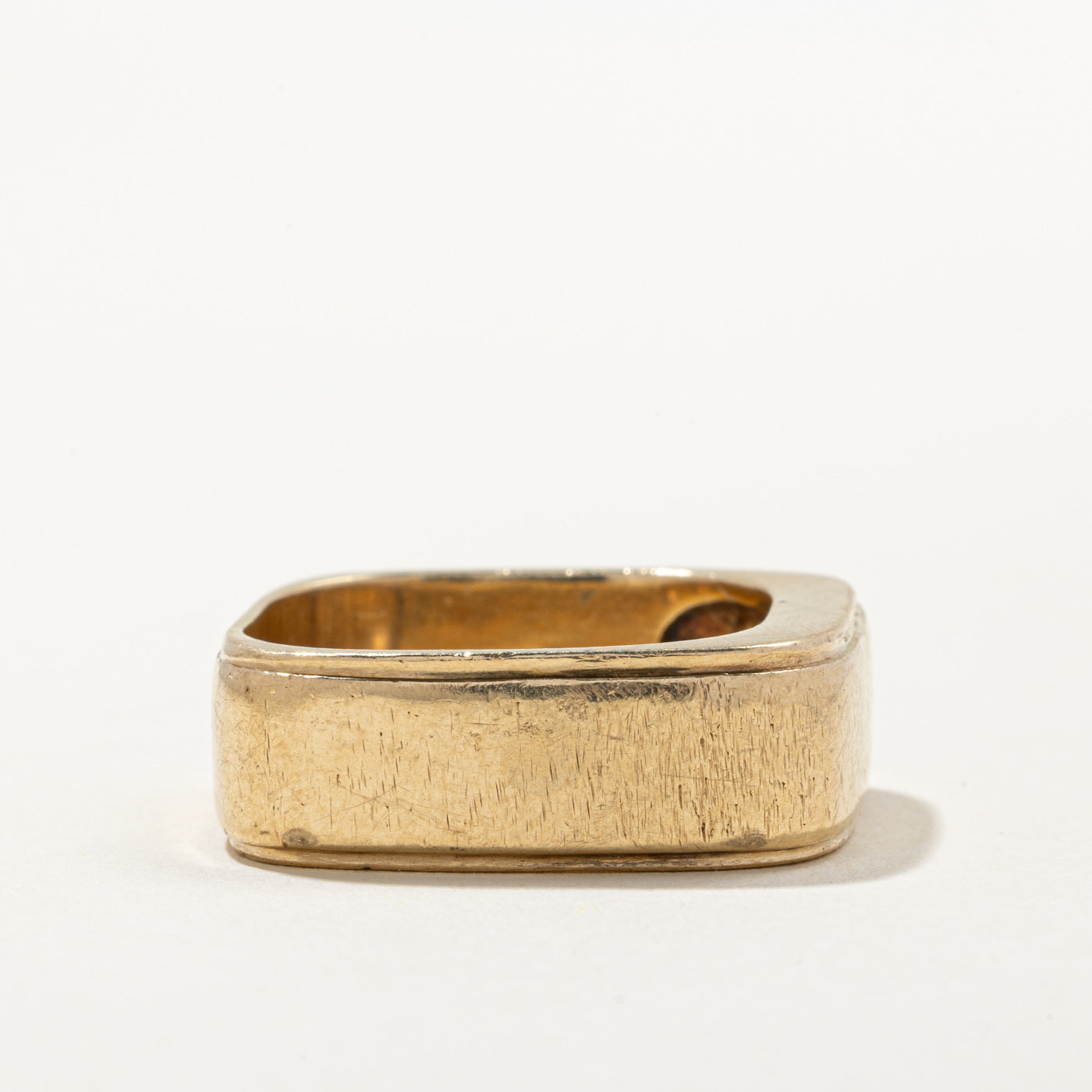 10k Yellow Gold Soft Square Band | SZ 9.75 |