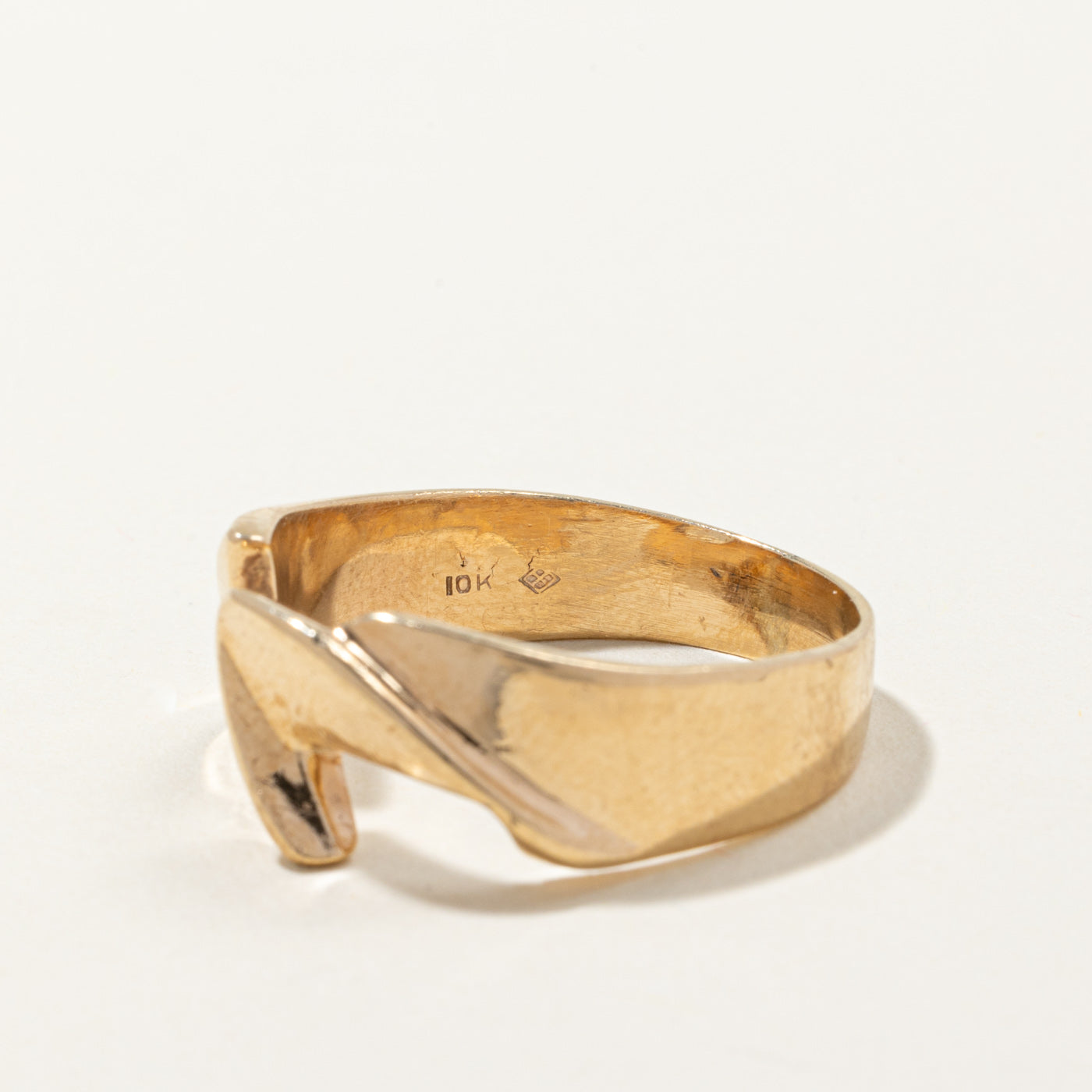 10k Yellow Gold Abstract Ring | SZ 12.25 |