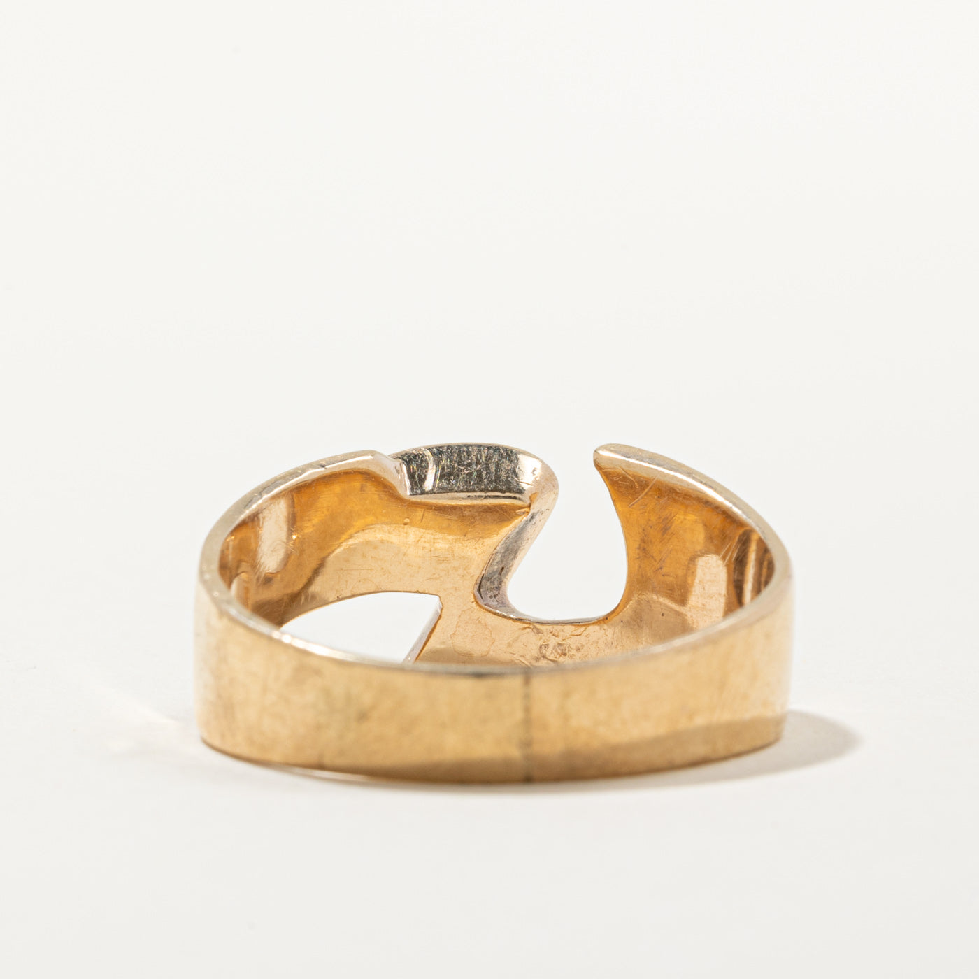10k Yellow Gold Abstract Ring | SZ 12.25 |