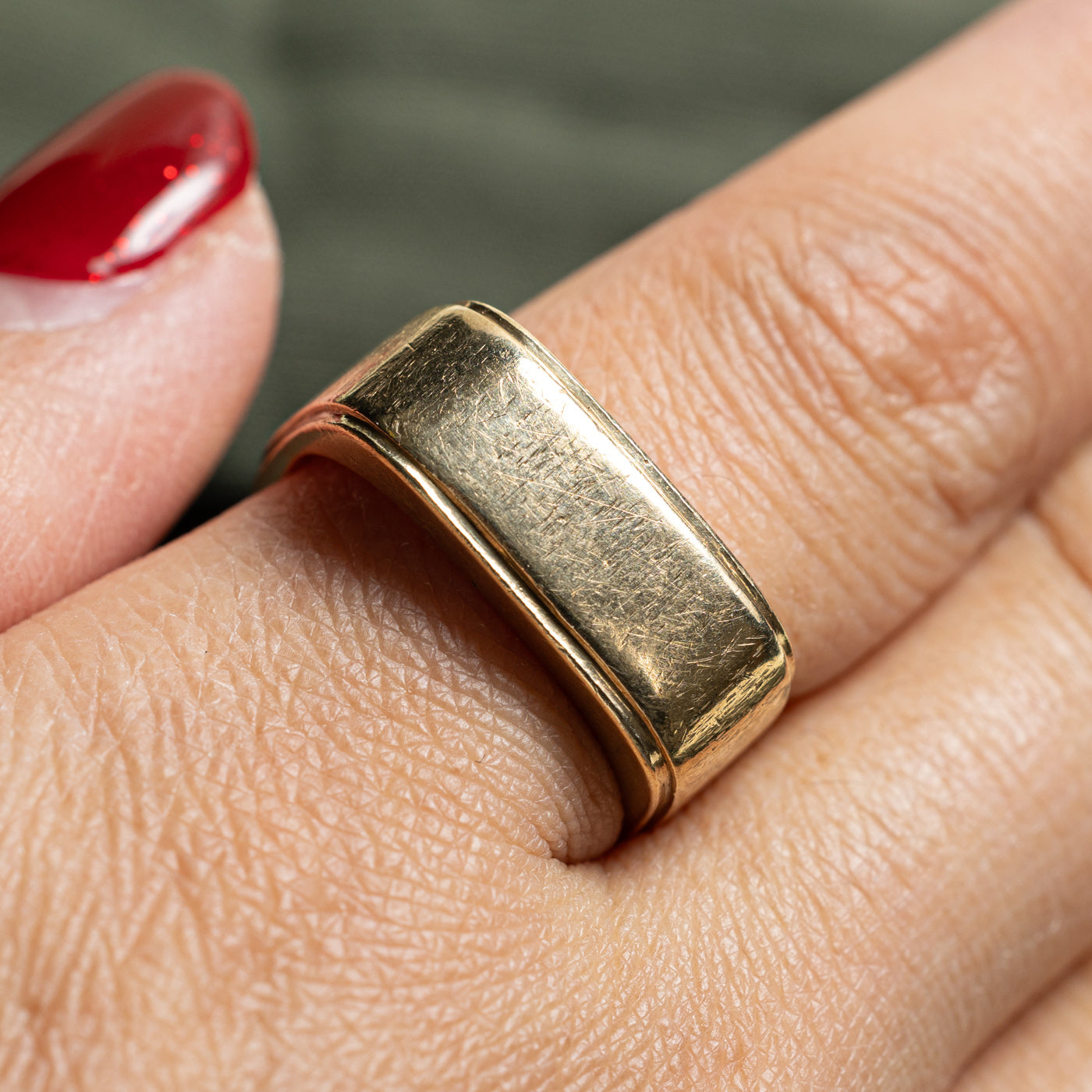 10k Yellow Gold Soft Square Band | SZ 9.75 |