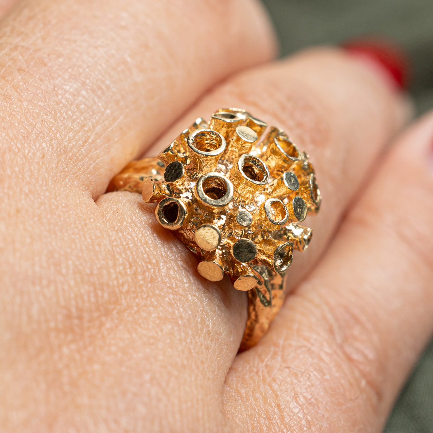 14k Yellow Gold Cocktail Ring | SZ 6.5 |