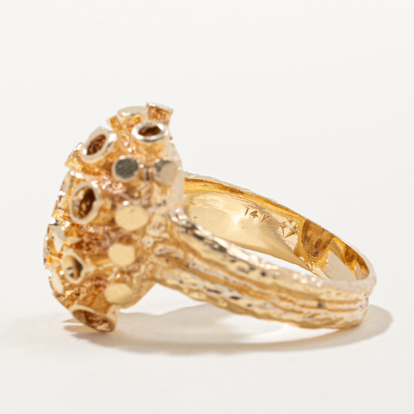 14k Yellow Gold Cocktail Ring | SZ 6.5 |