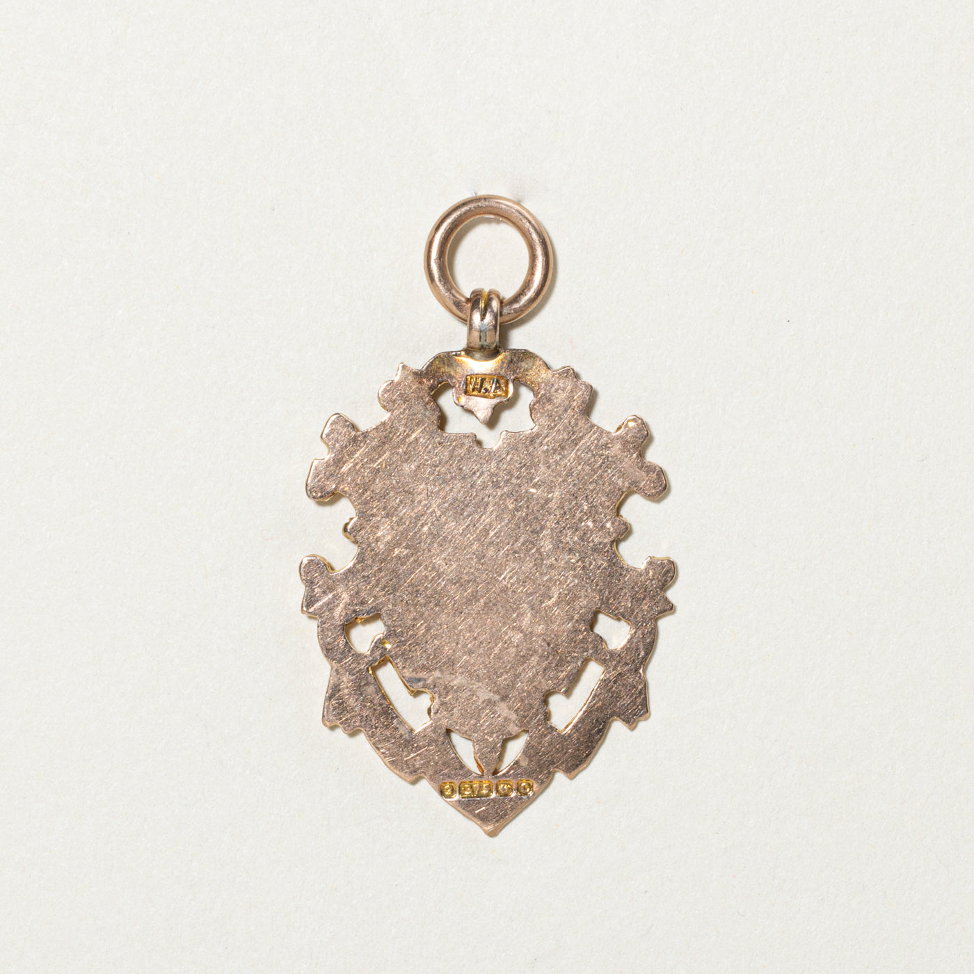 1977 Birmingham 9k Two Tone Gold Crest Pendant
