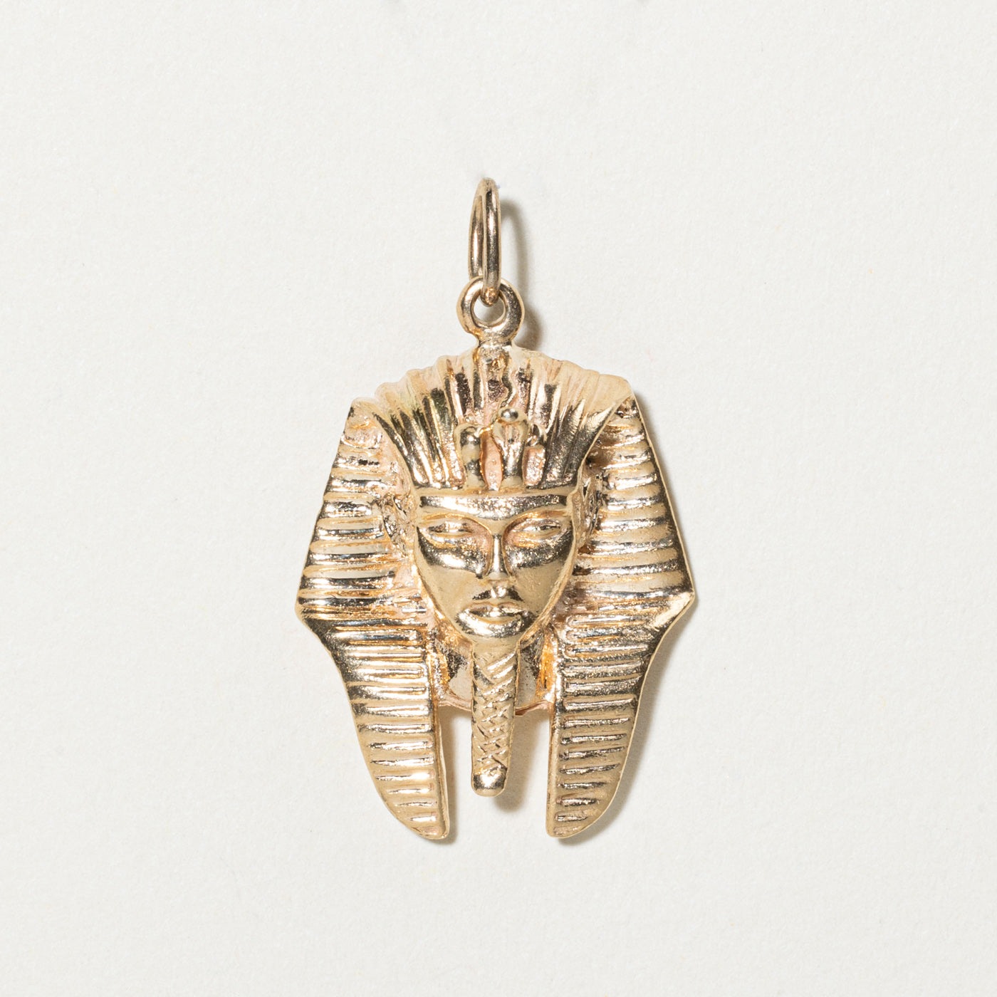 Pendentif pharaon égyptien en or jaune 14 carats