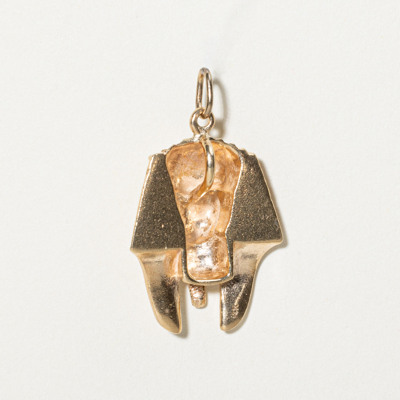 Pendentif pharaon égyptien en or jaune 14 carats