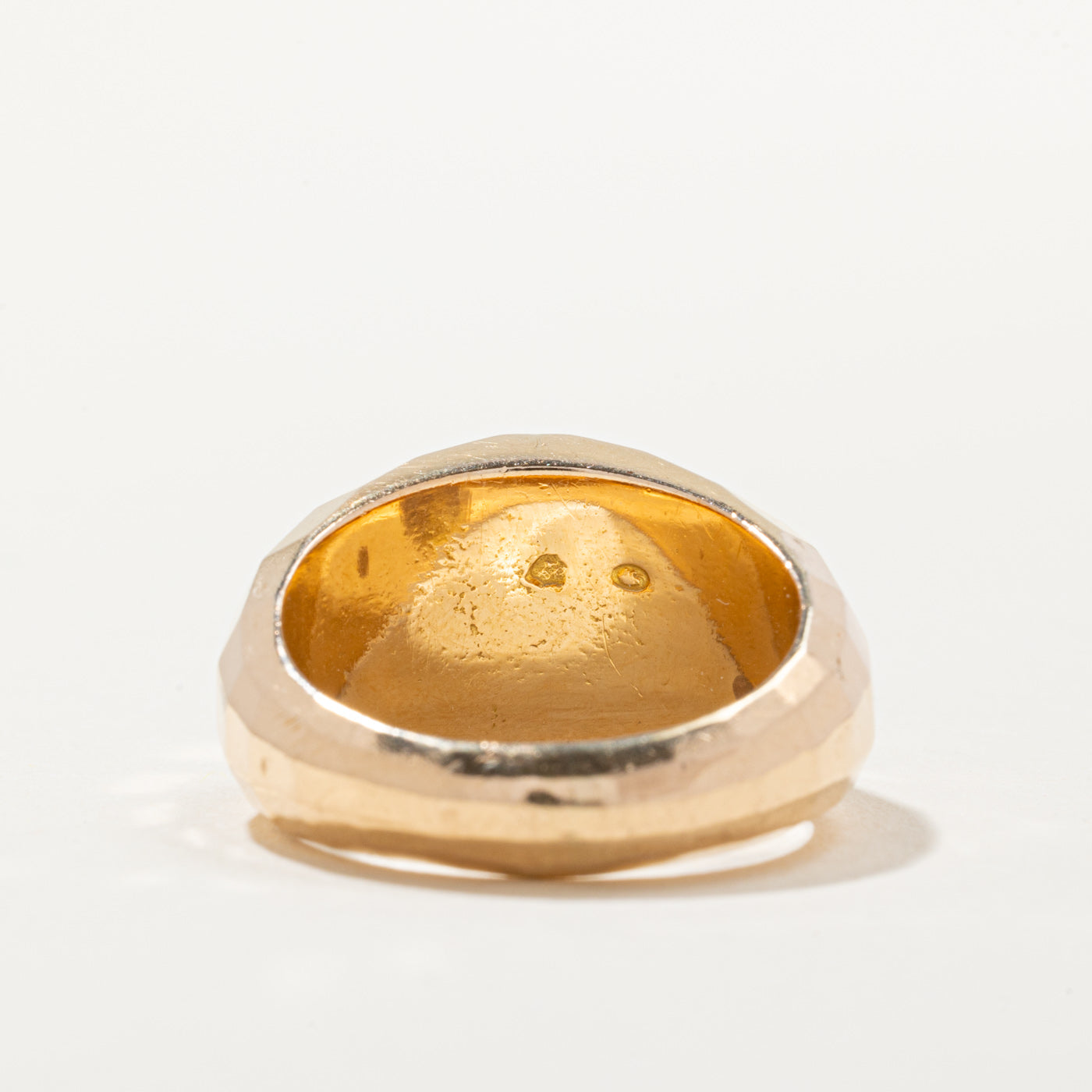 16k Yellow Gold Geometric Dome Ring | SZ 7.5 |