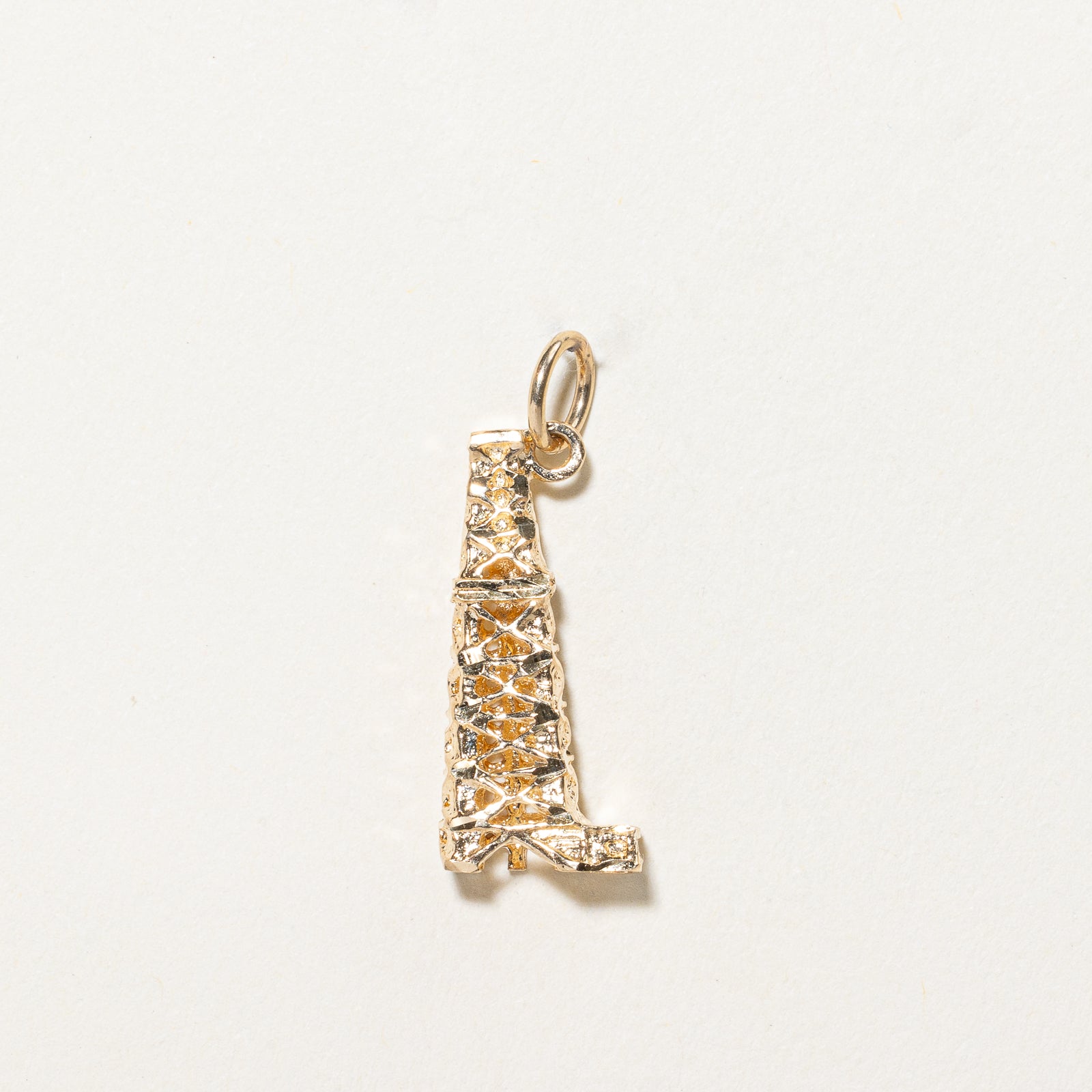 10k Yellow Gold Tower Charm |