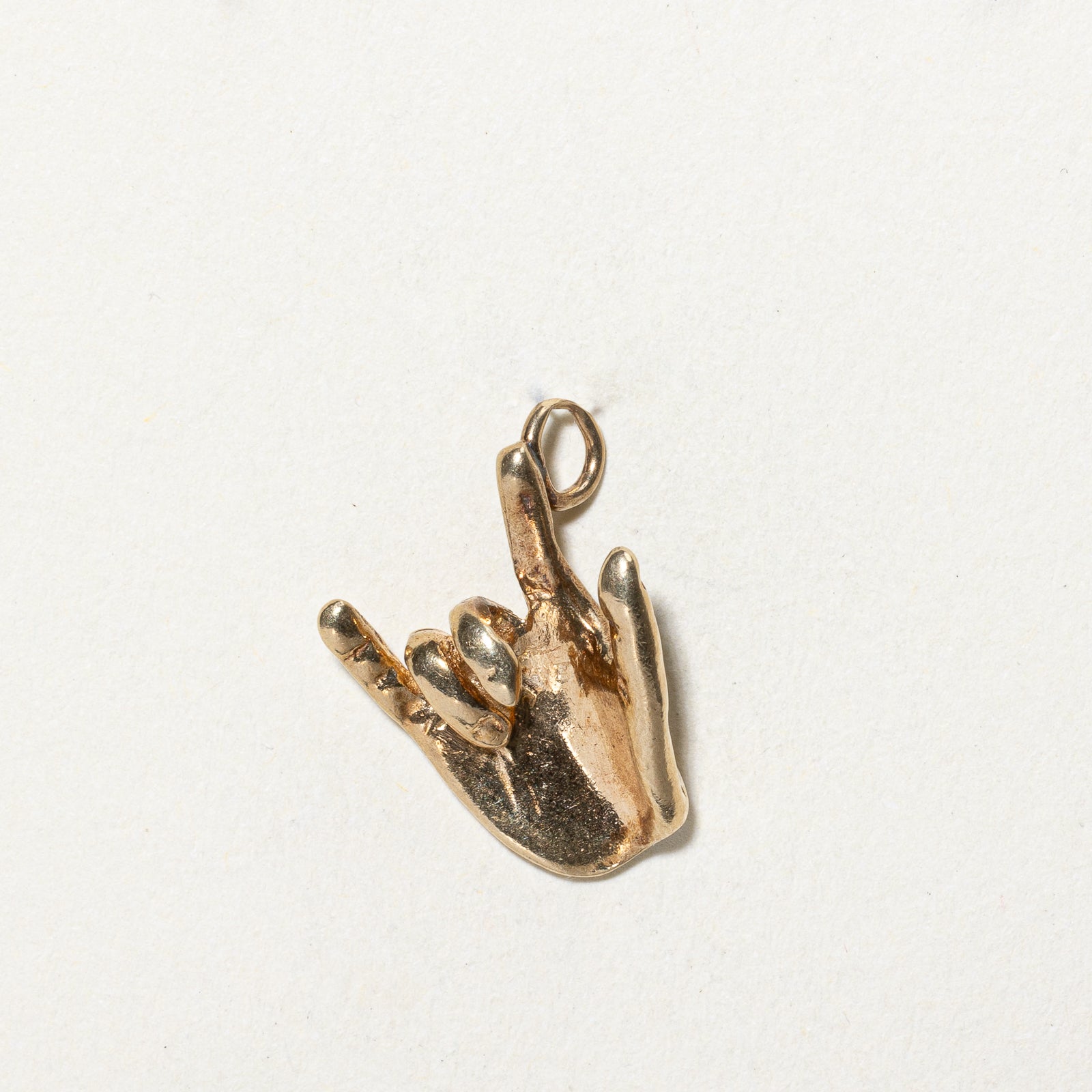 Breloque « Je t'aime » en or jaune 14 carats |