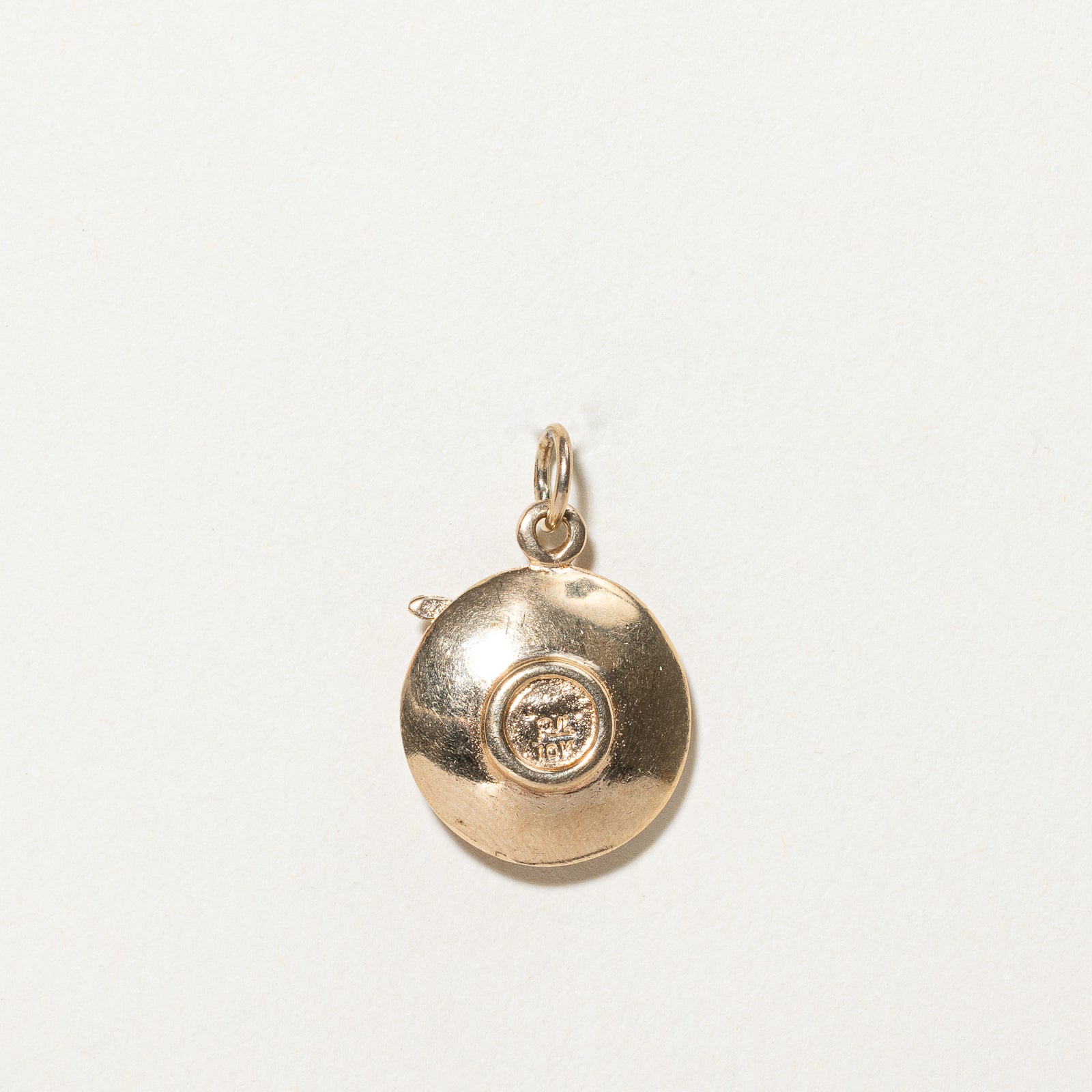 10k Yellow Gold Tea & Saucer Charm |