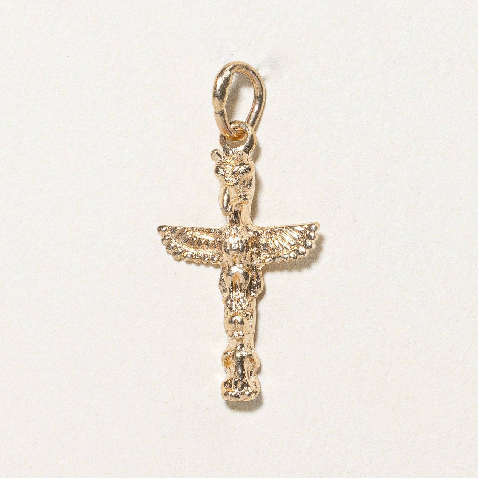 10k Yellow Gold Totem Pole Charm |