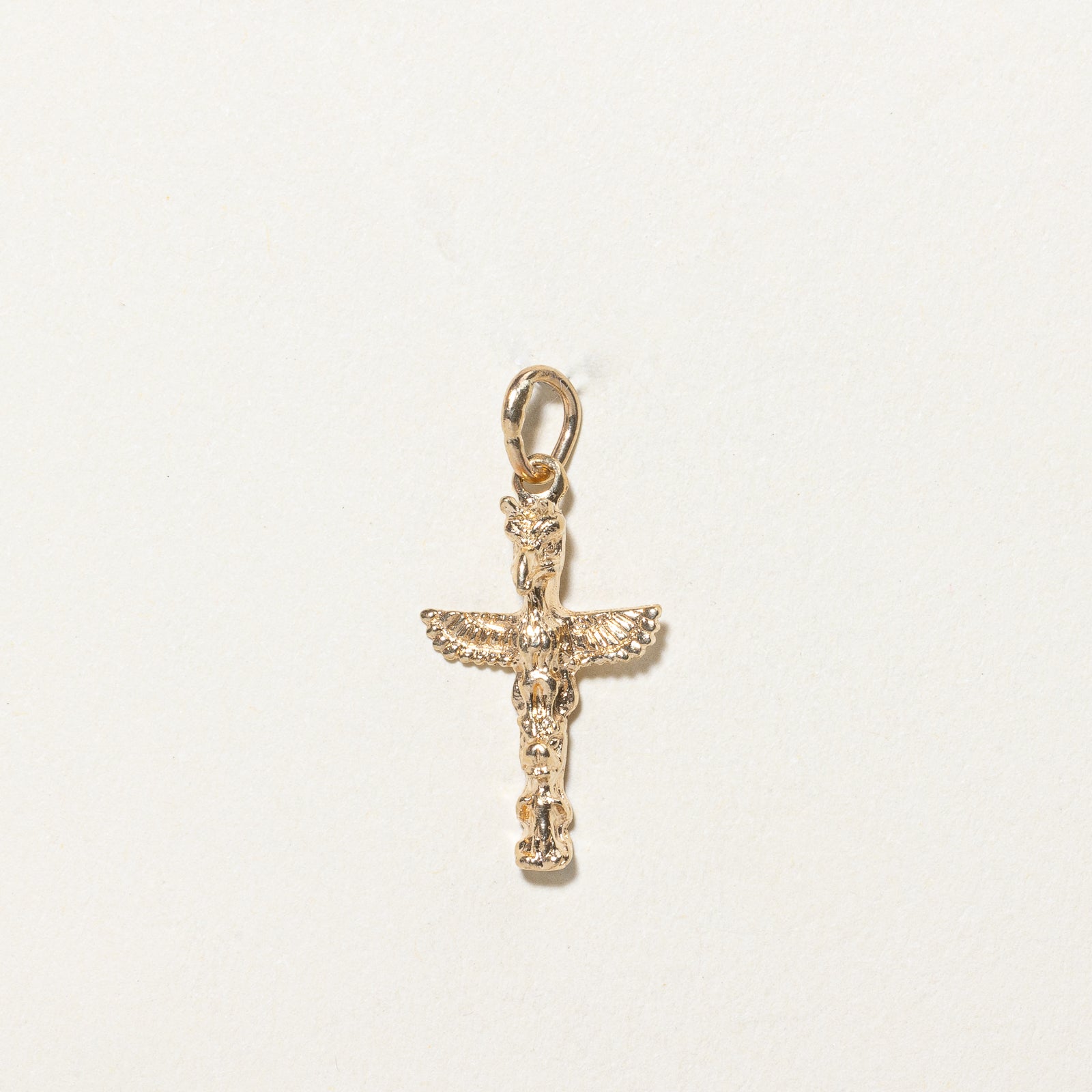 10k Yellow Gold Totem Pole Charm |