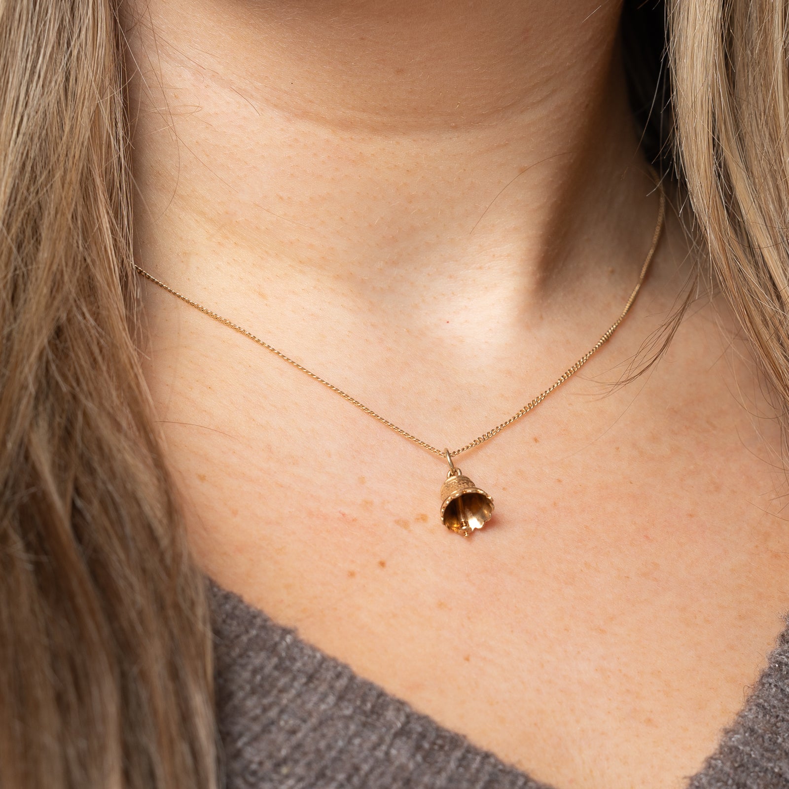 10k Yellow Gold Bell Charm |