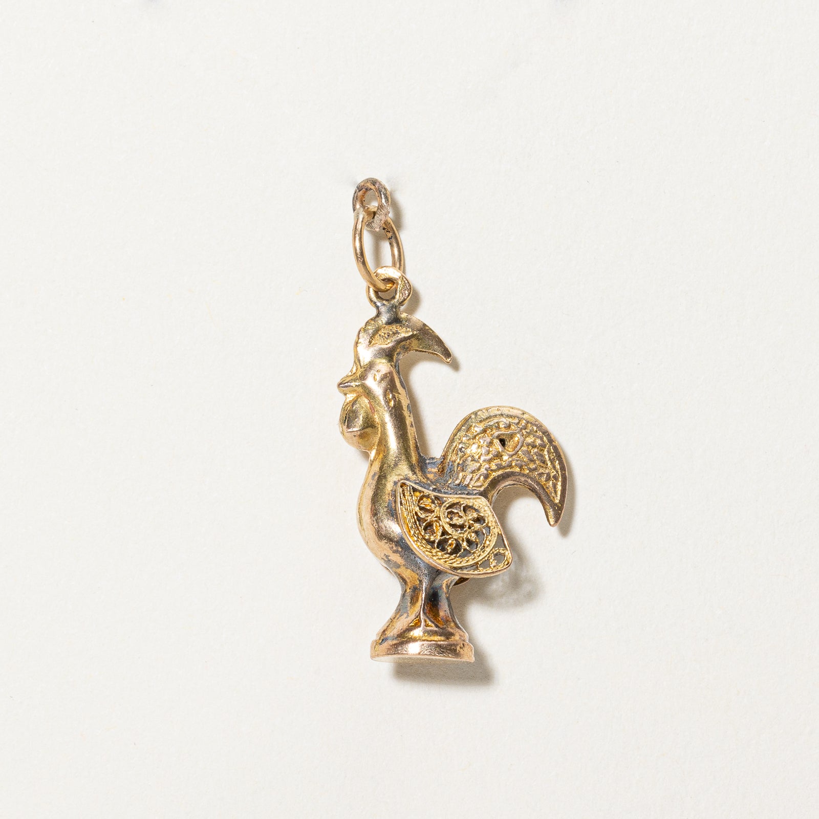 19k Yellow Gold Rooster Charm |