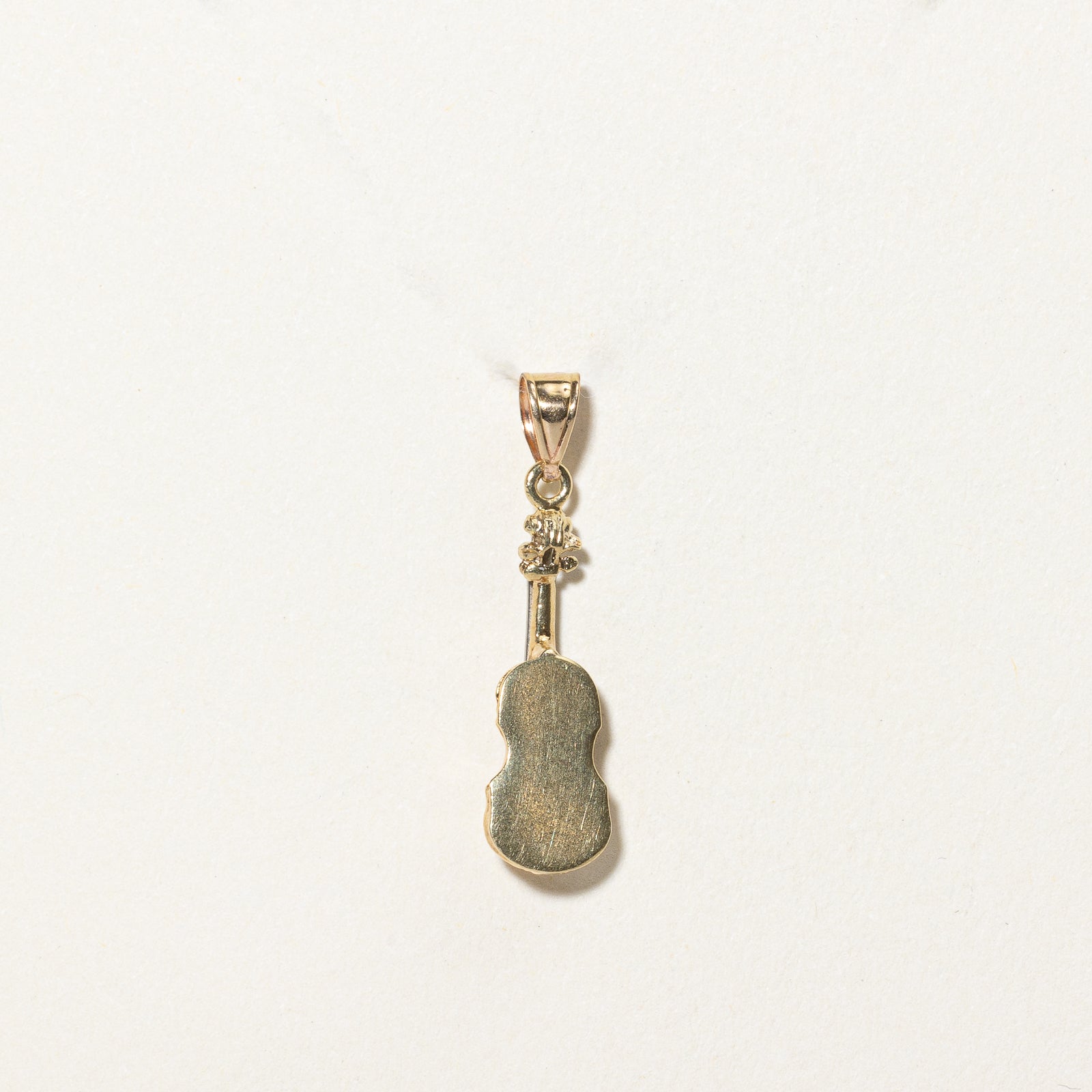 14k Yellow Gold Violin Pendant |