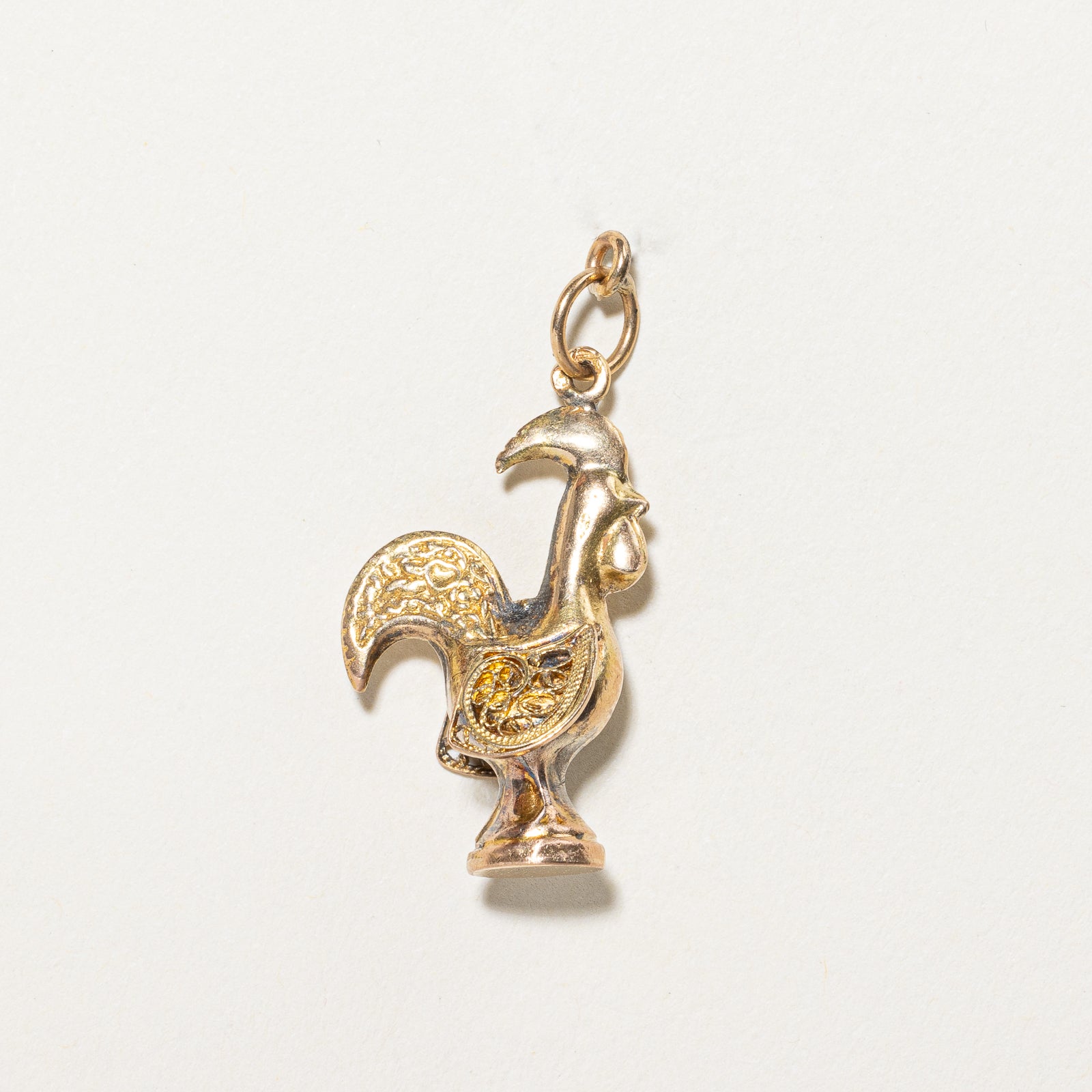19k Yellow Gold Rooster Charm |