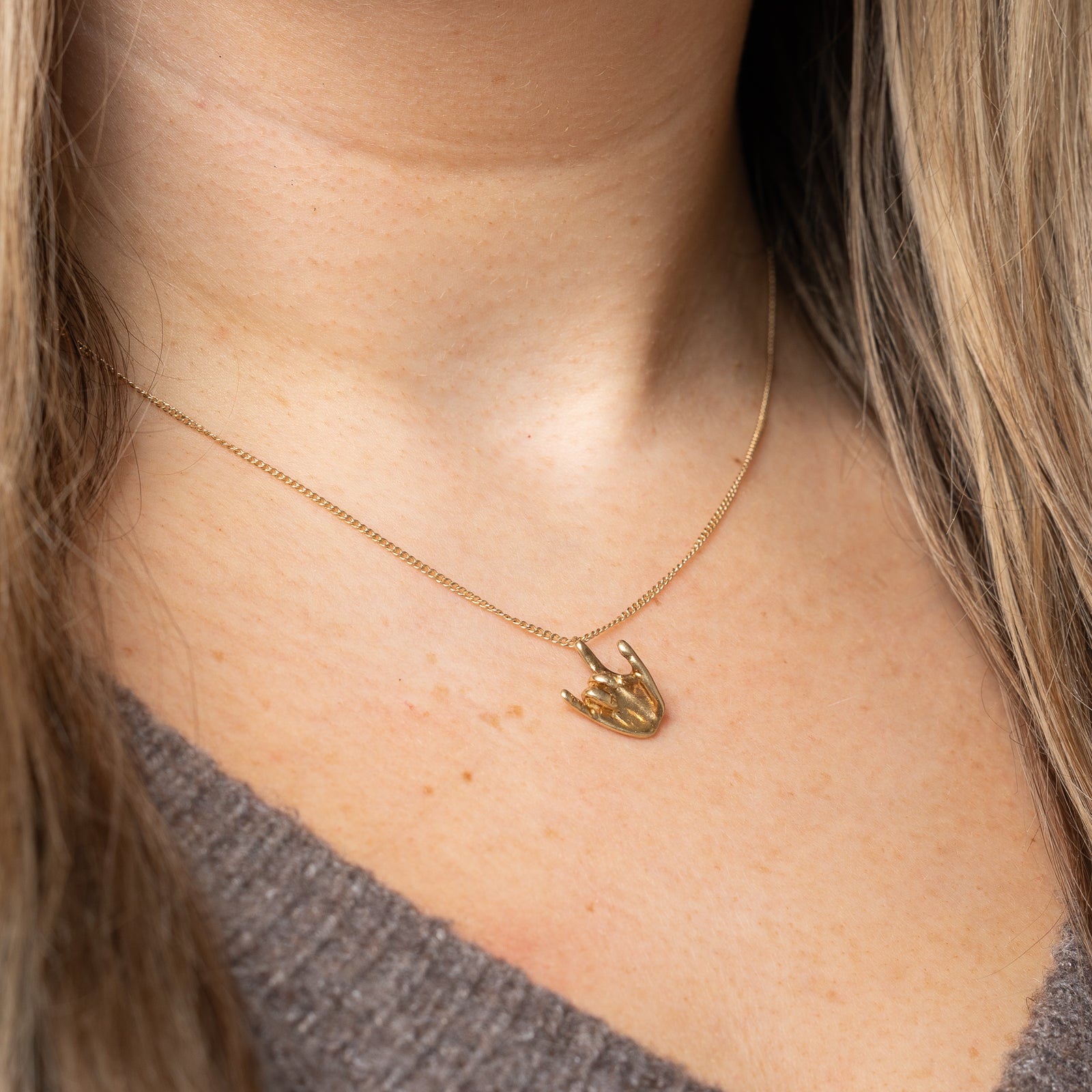 Breloque « Je t'aime » en or jaune 14 carats |