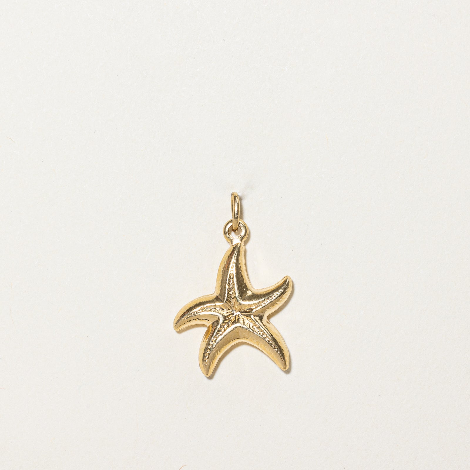 18k Yellow Gold Starfish Charm |