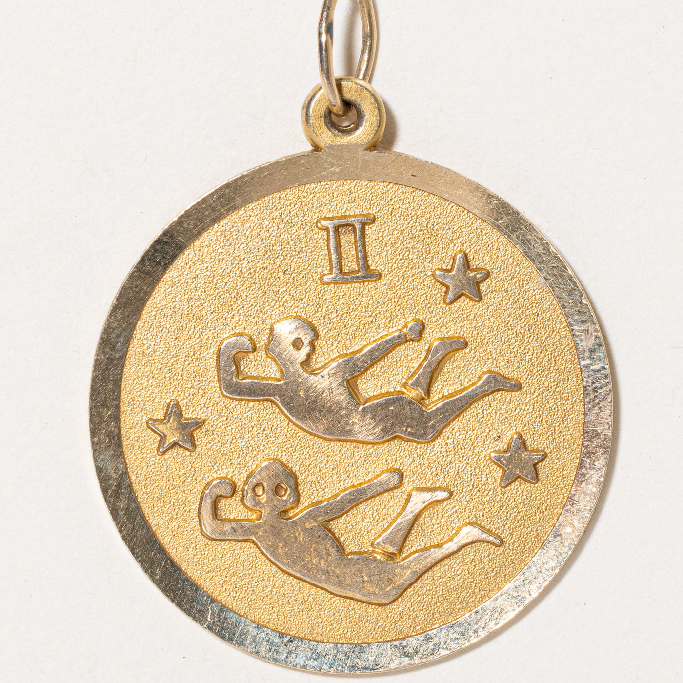14k Yellow Gold Pisces Pendant