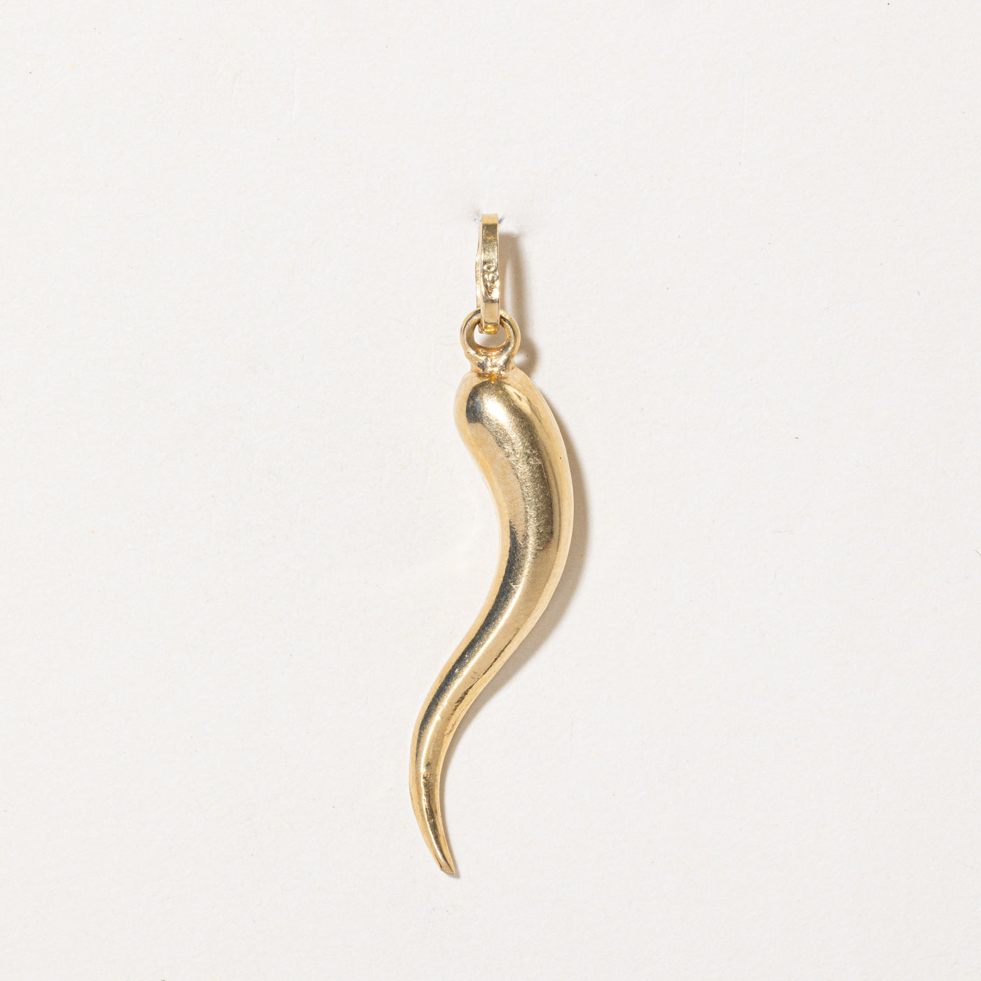 18k Yellow Gold Cornicello Pendant