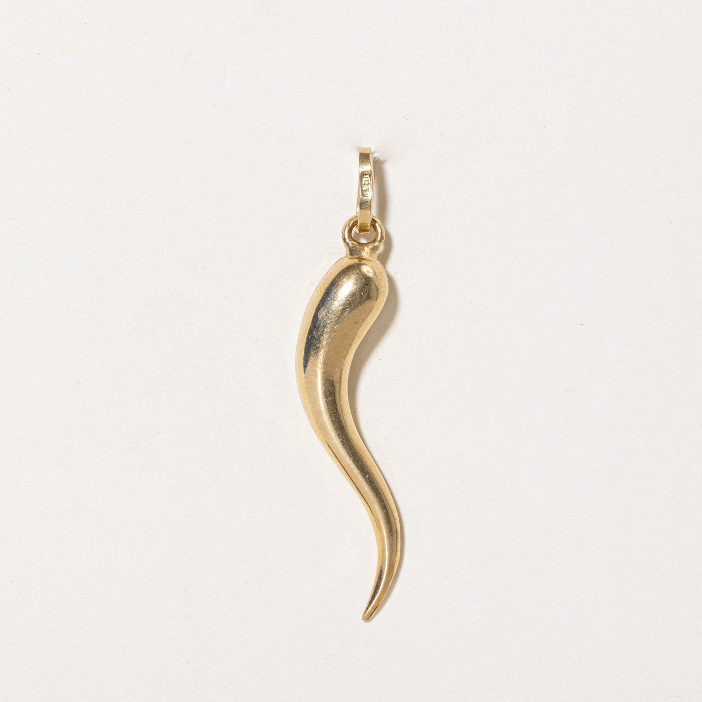 18k Yellow Gold Cornicello Pendant