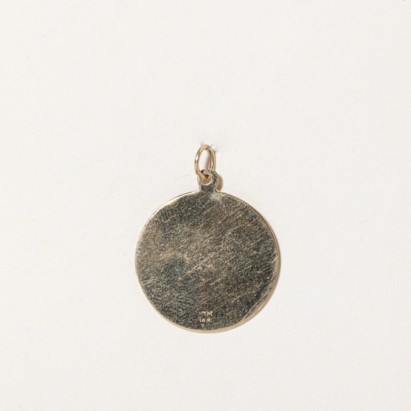 14k Yellow Gold "qu’hier que demain" Pendant