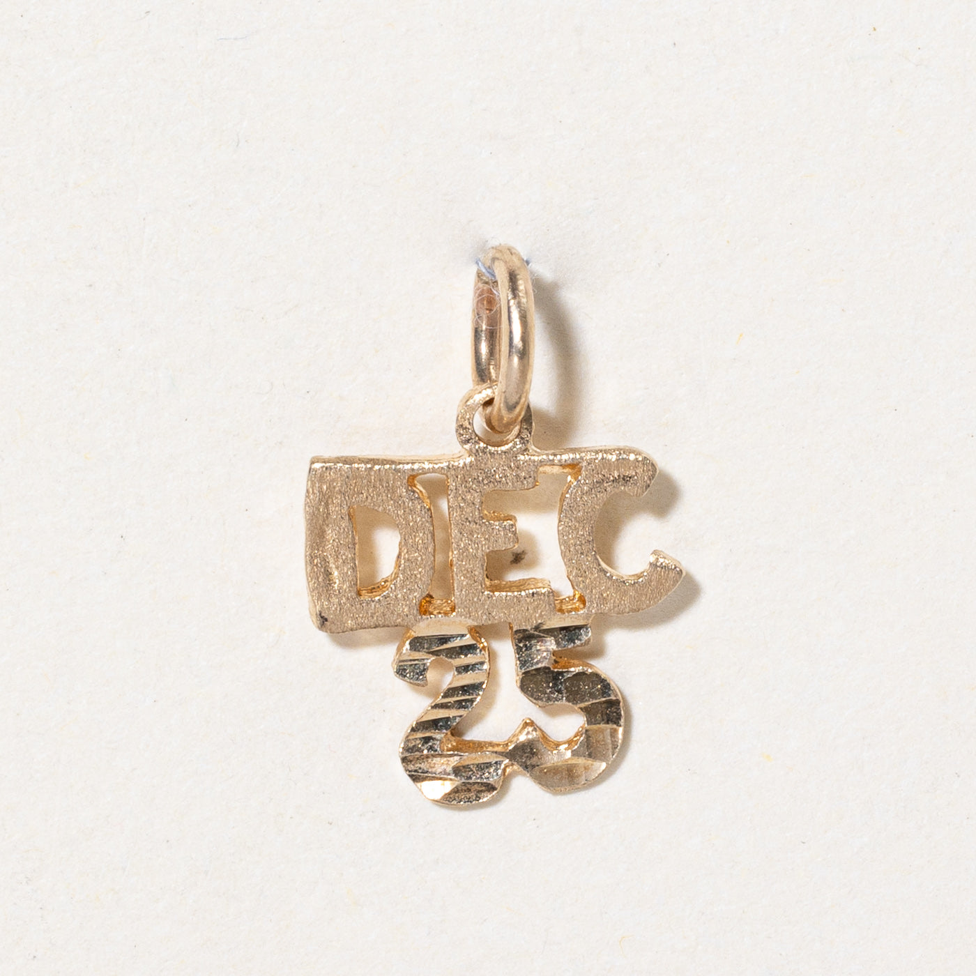 10k Yellow Gold 'Dec 25' Charm