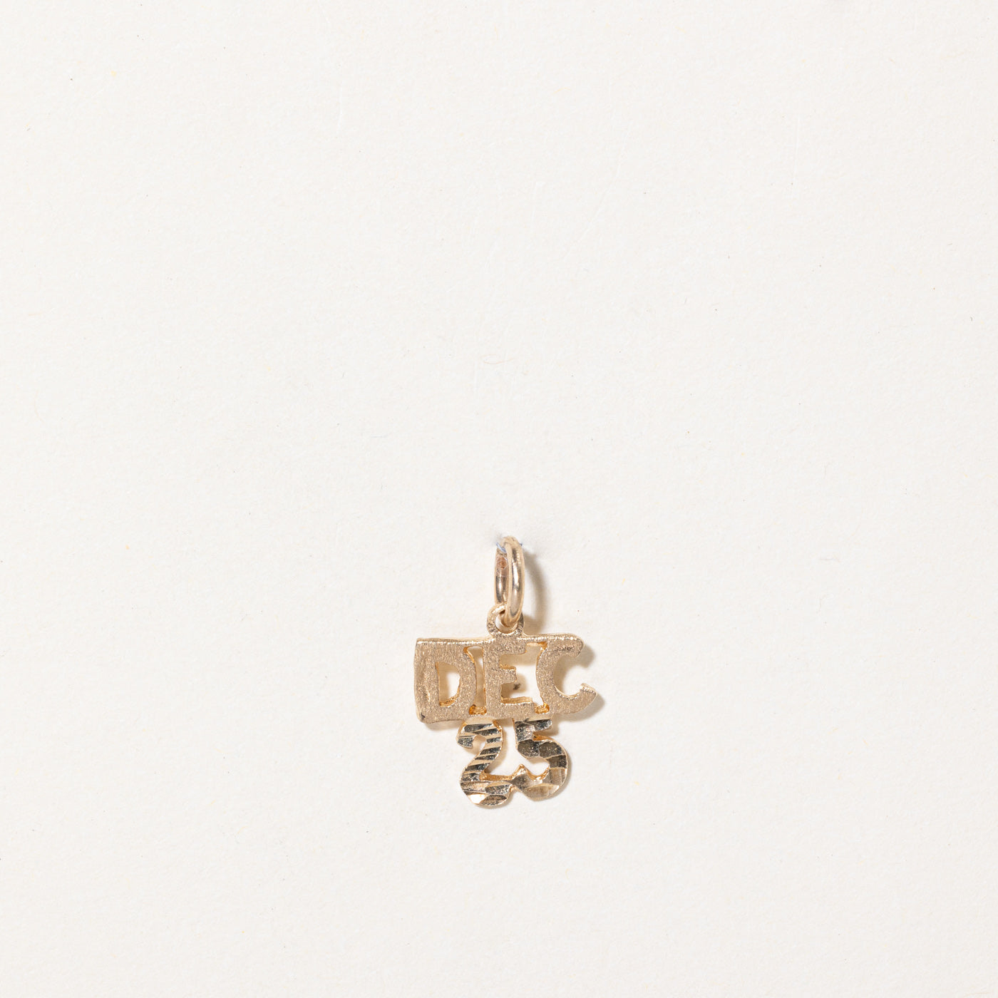 10k Yellow Gold 'Dec 25' Charm