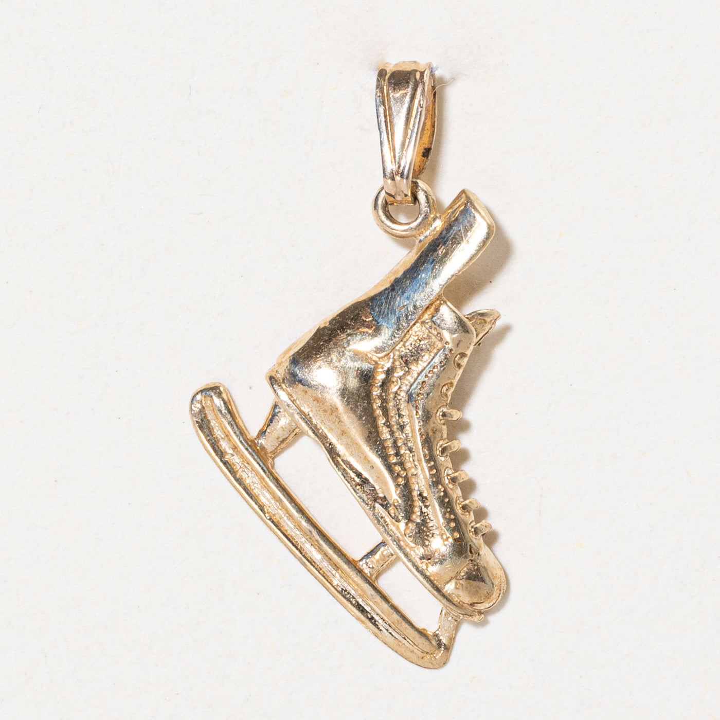 10k Yellow Gold Ice Skate Charm