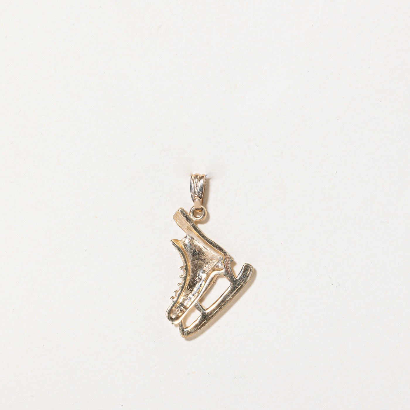 10k Yellow Gold Ice Skate Charm