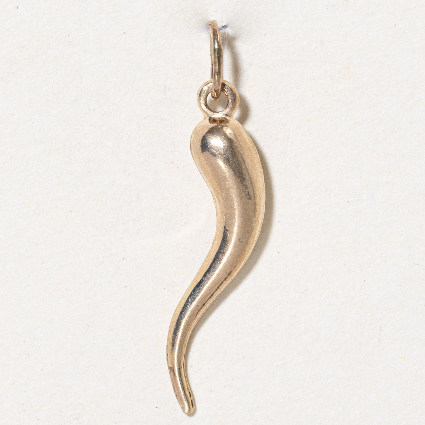 10k Yellow Gold Cornicello Charm