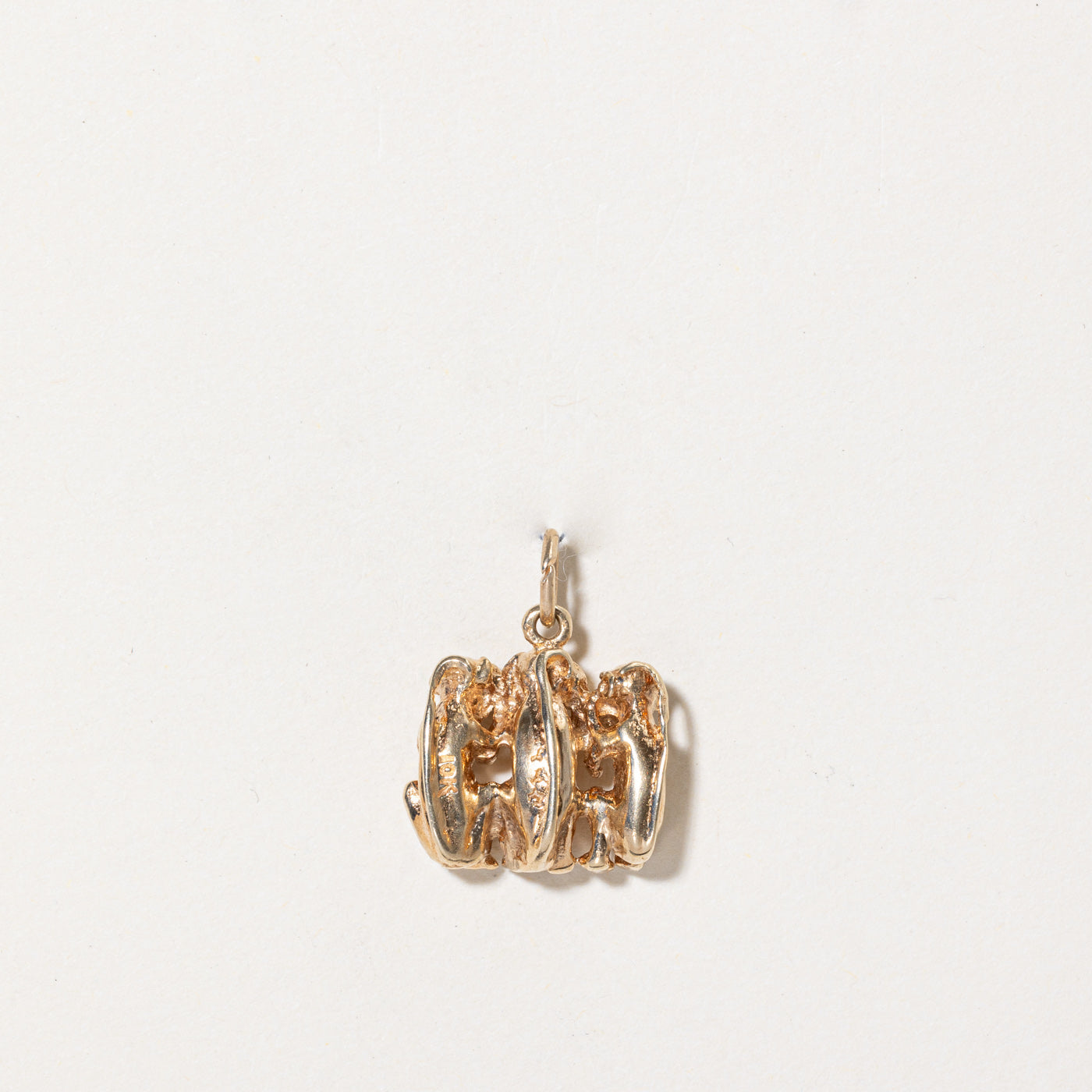 10k Yellow Gold 'Hear No Evil, See No Evil, Speak No Evil' Charm