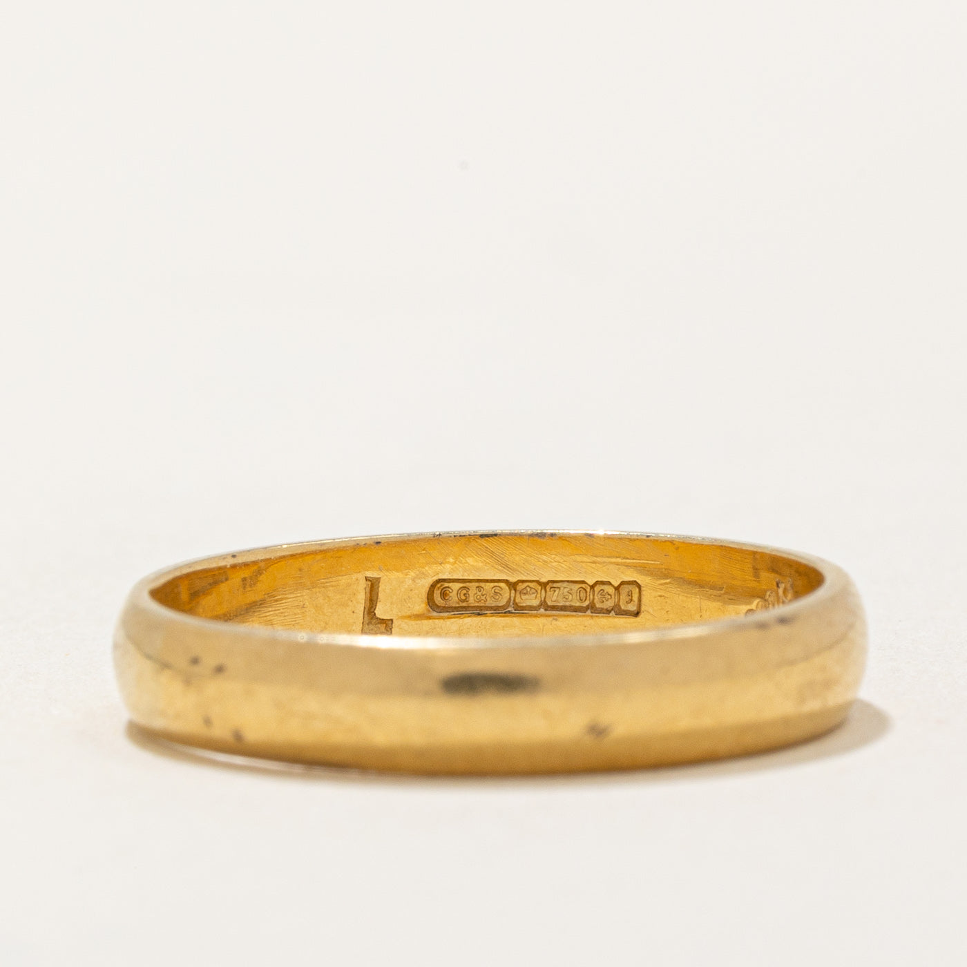 1983 Birmingham 18k Yellow Gold Band | 3.5mm | SZ 6.25 |