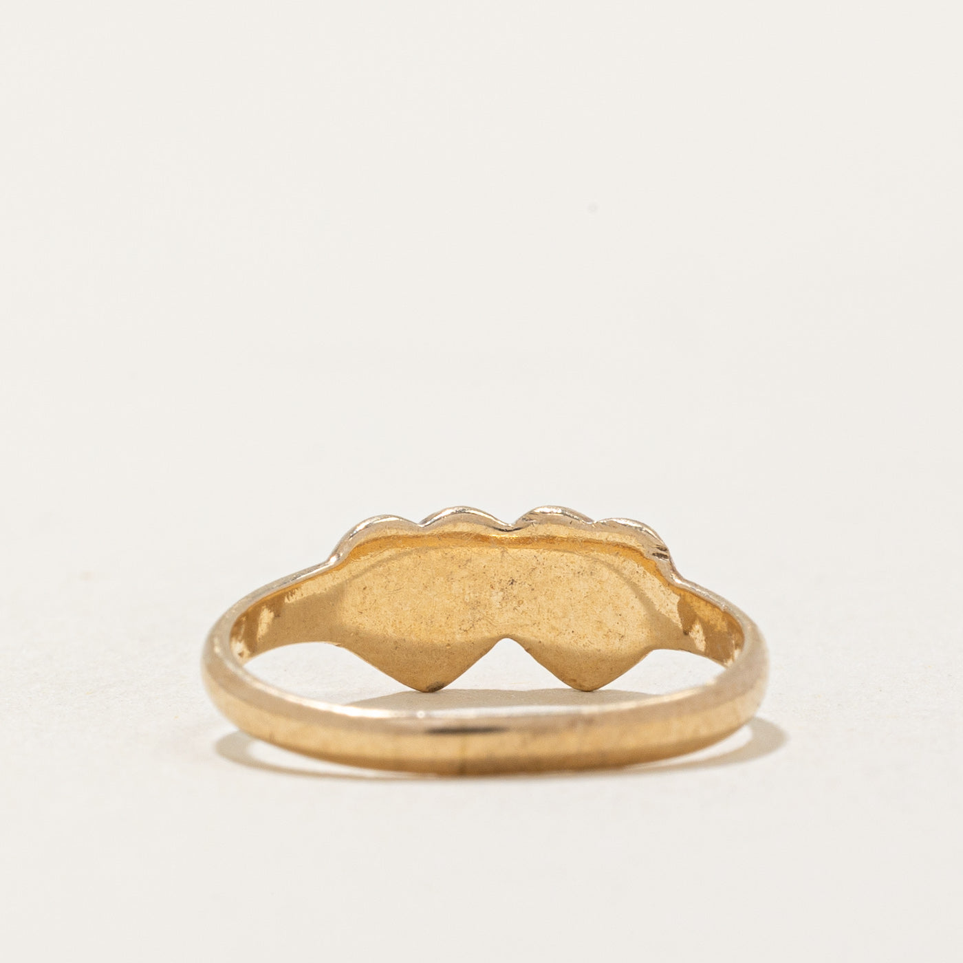 10k Yellow Gold Heart & Nugget Ring | SZ 2.25 |