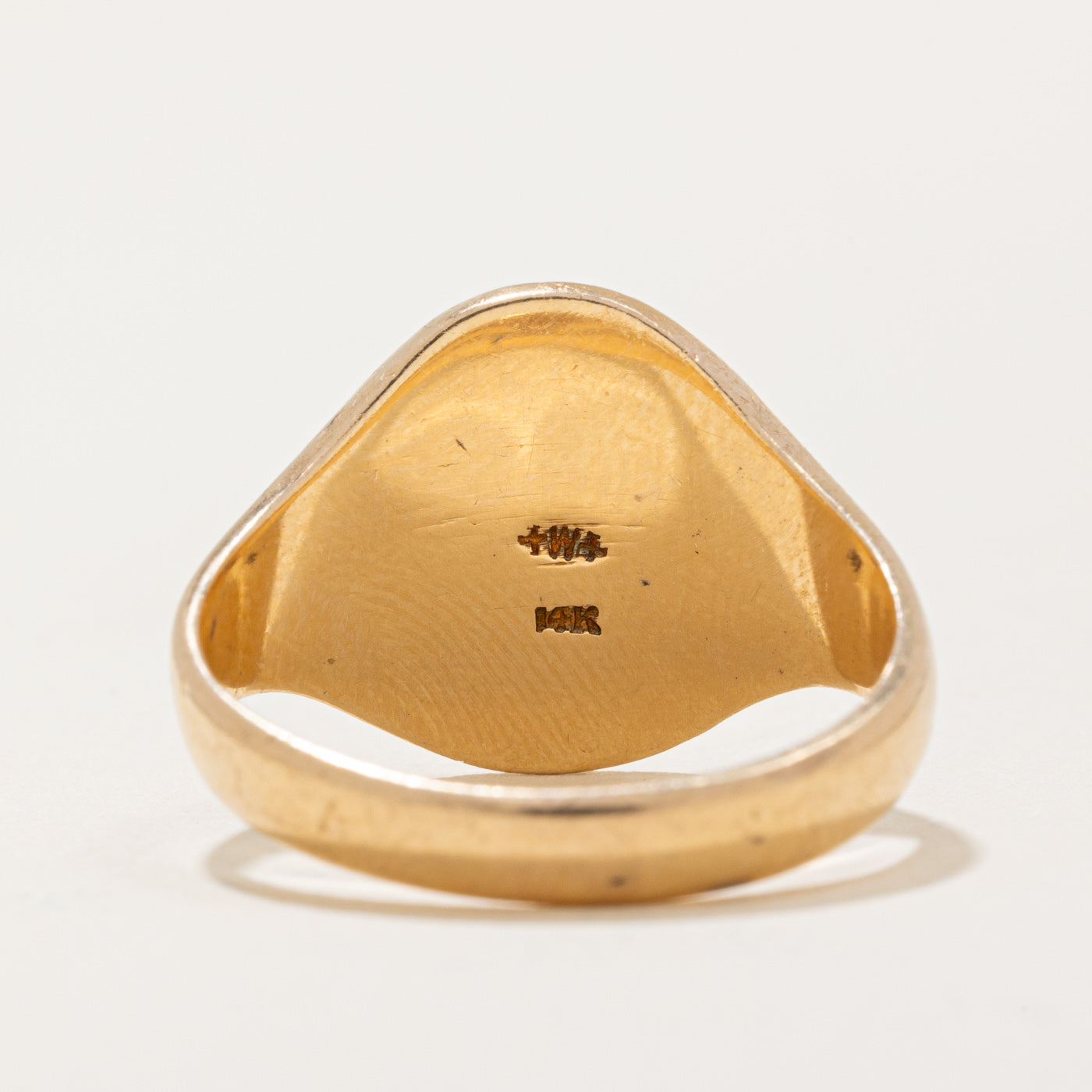 14k Yellow Gold Deer Signet Ring | SZ 8.75 |