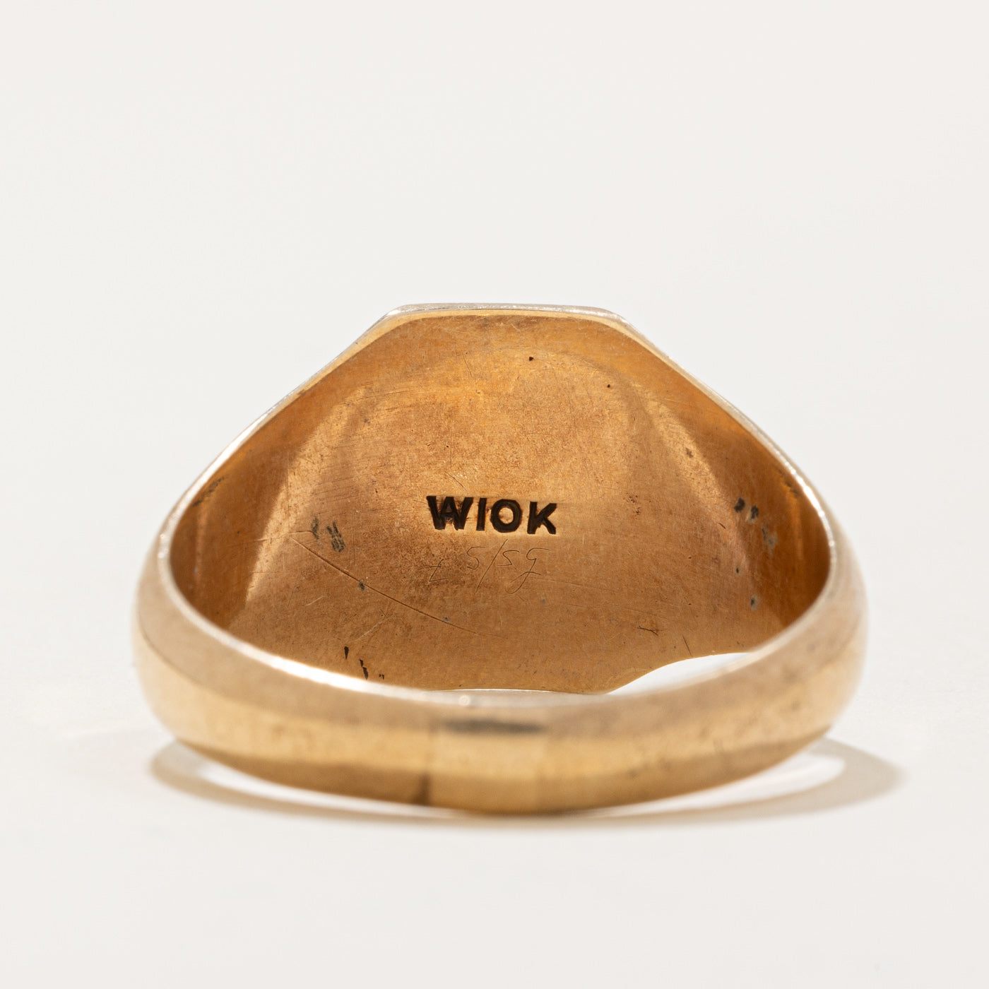 10k Yellow Gold "CJC" Signet Ring | SZ 11.5 |