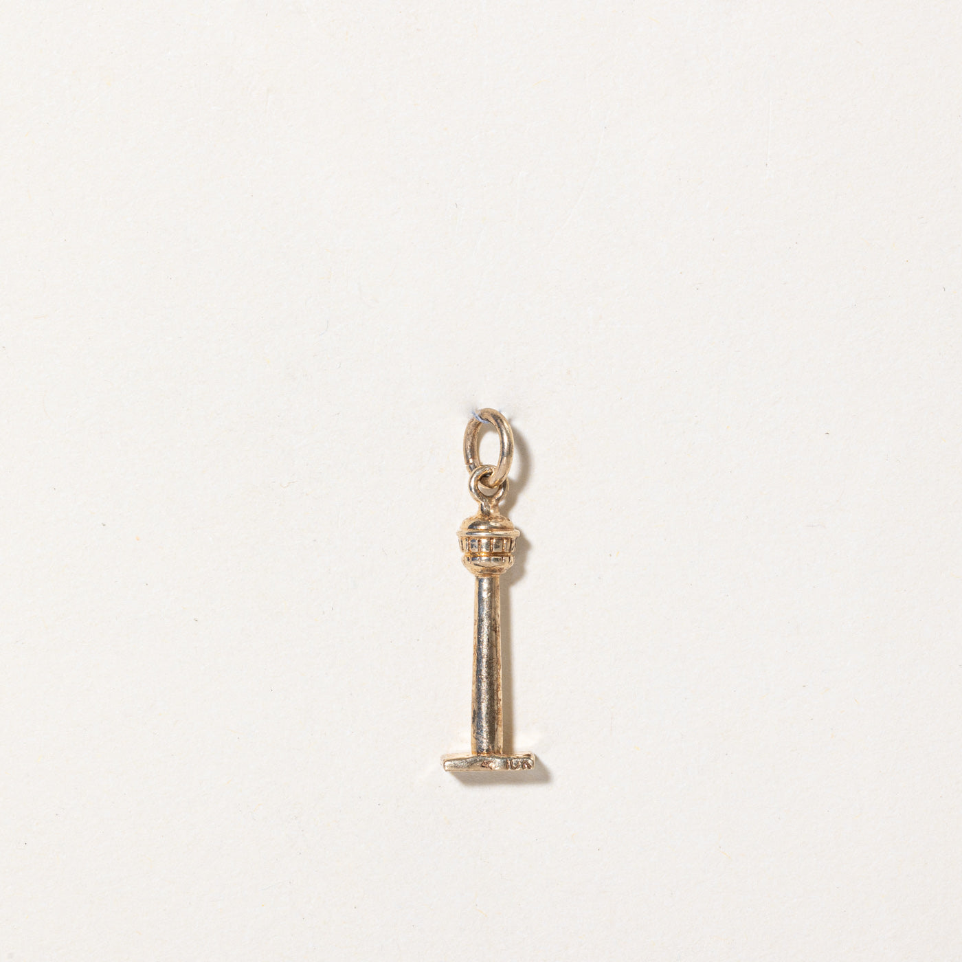 10k Yellow Gold Calgary Tower Charm