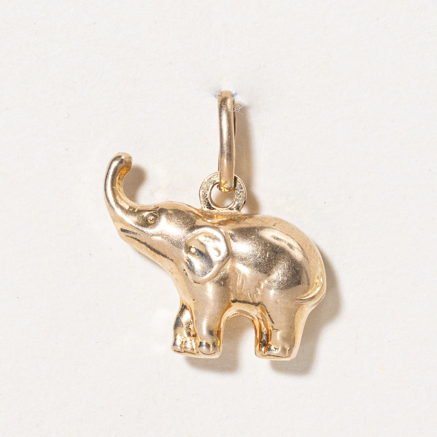 10k Yellow Gold Elephant Charm