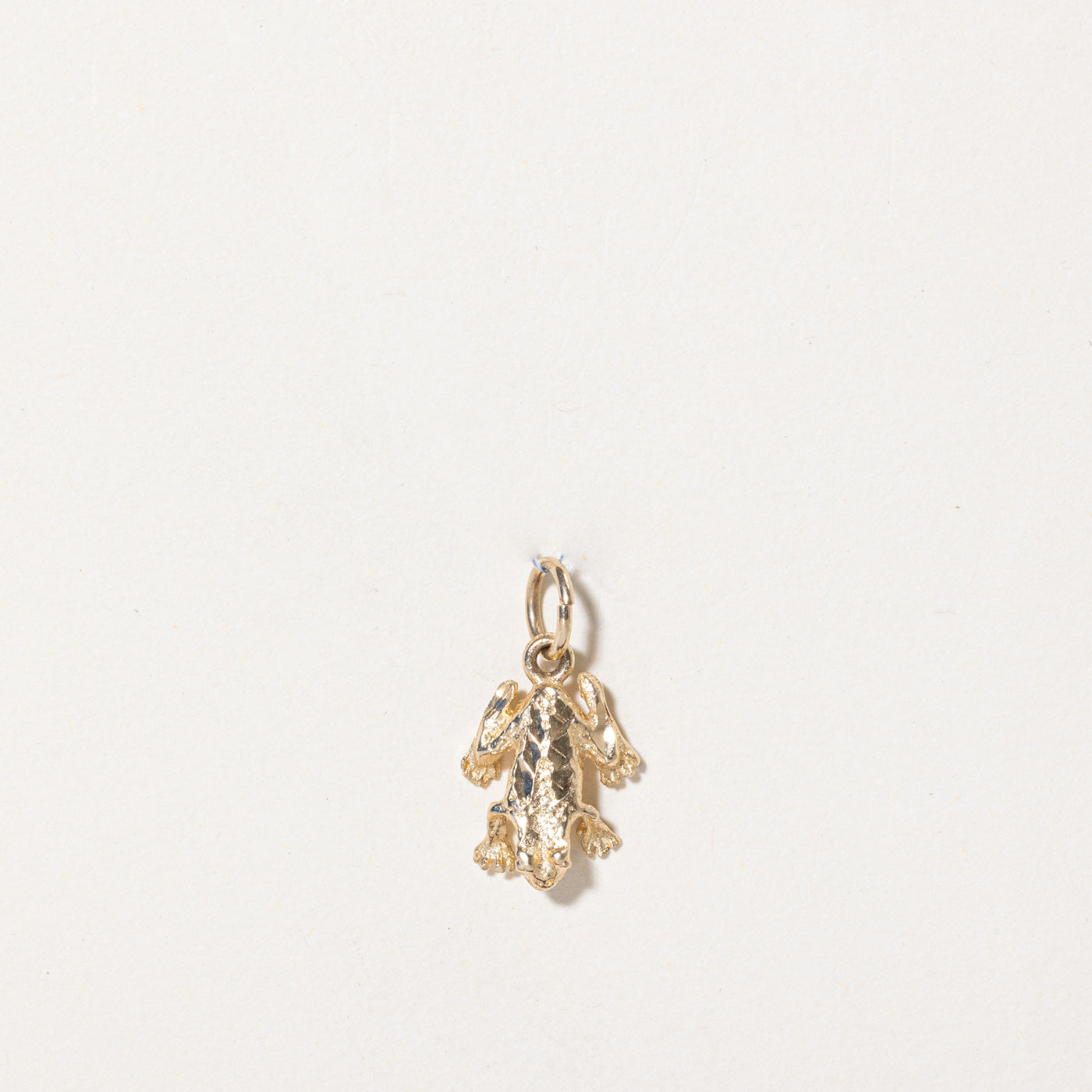 10k Yellow Gold Frog Charm