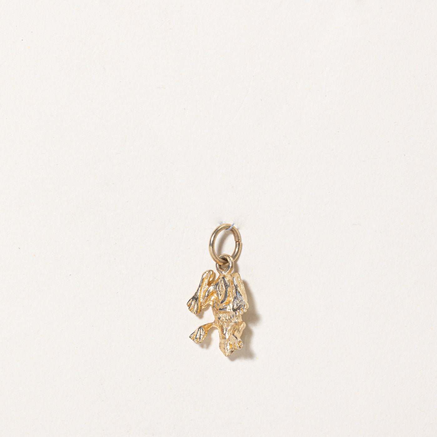 10k Yellow Gold Frog Charm