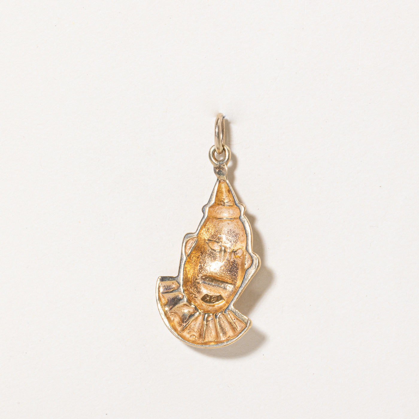 18k Yellow Gold Clown Charm
