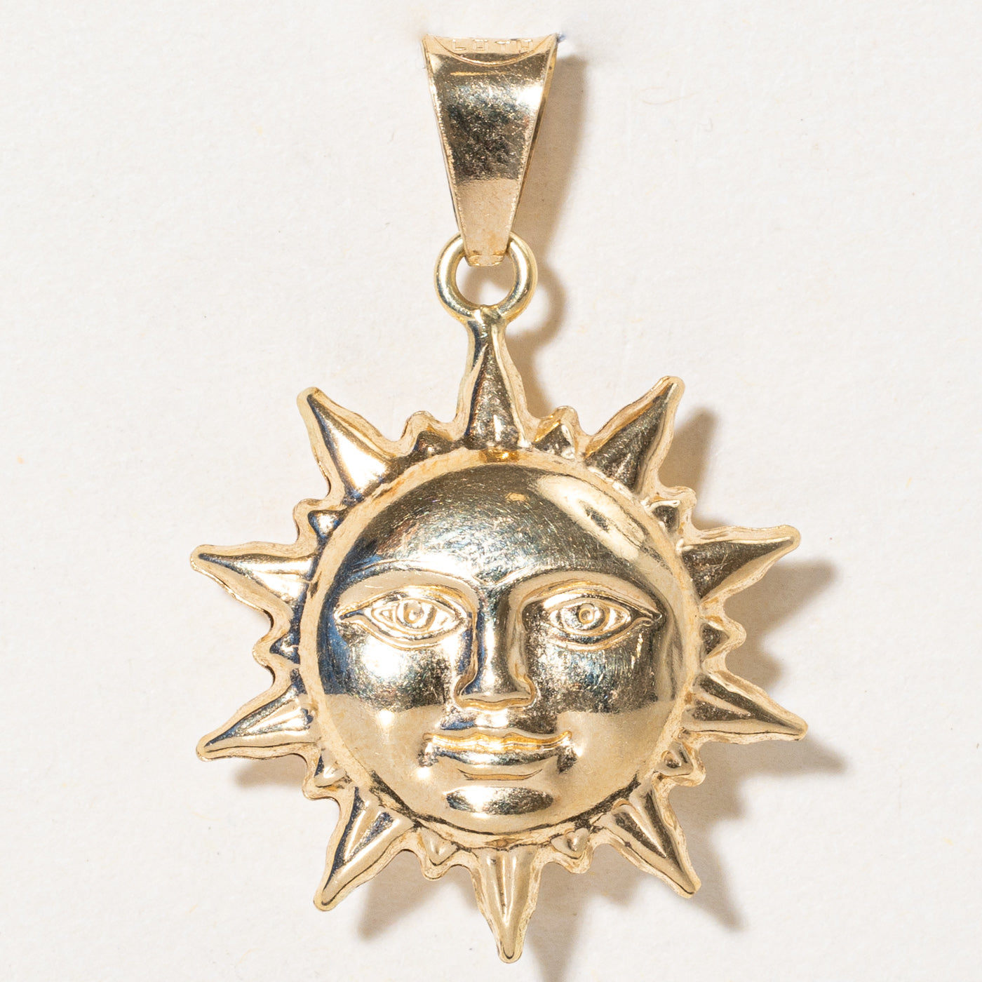 18k Yellow Gold Sun Pendant