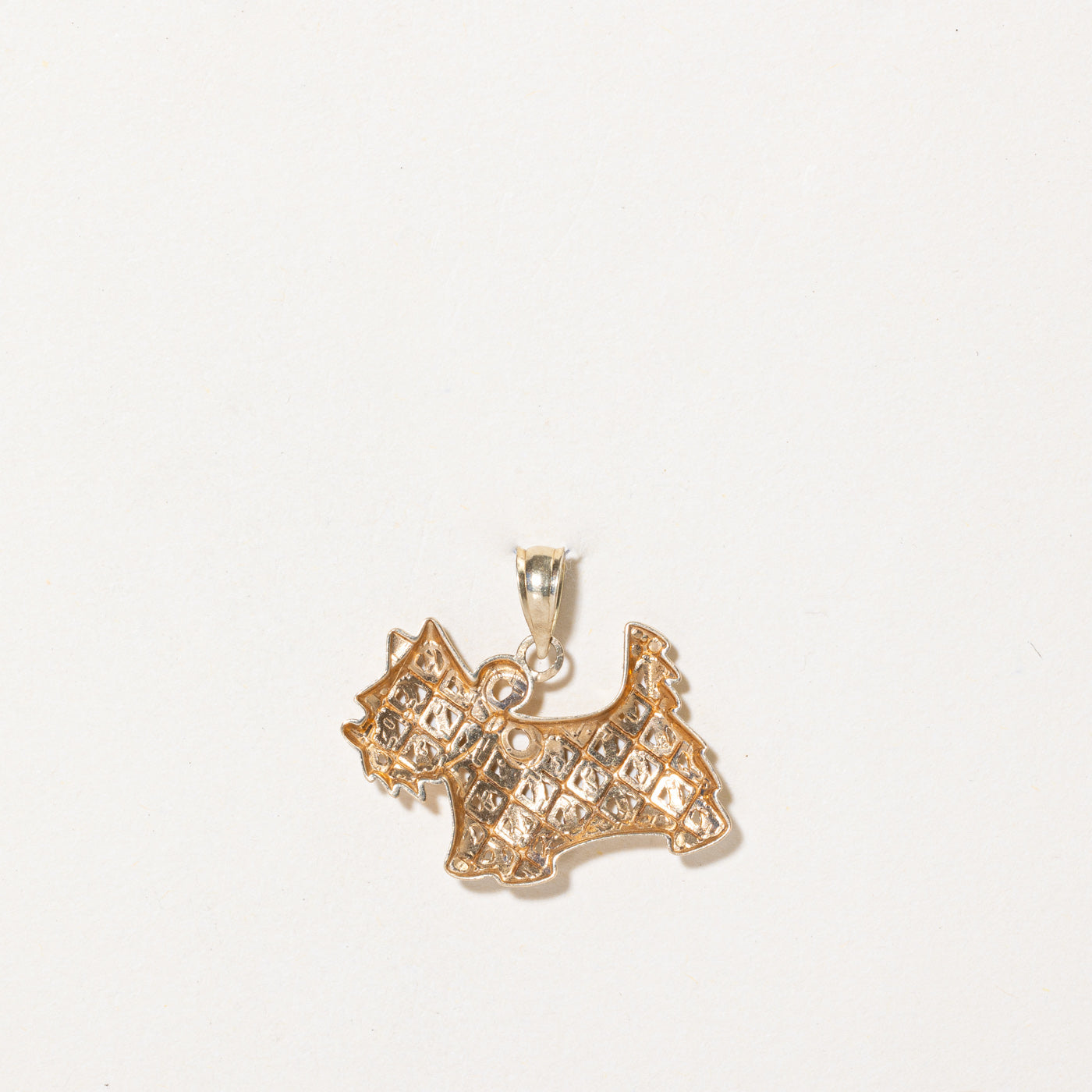 Pendentif West Highland Terrier en or jaune 18 carats