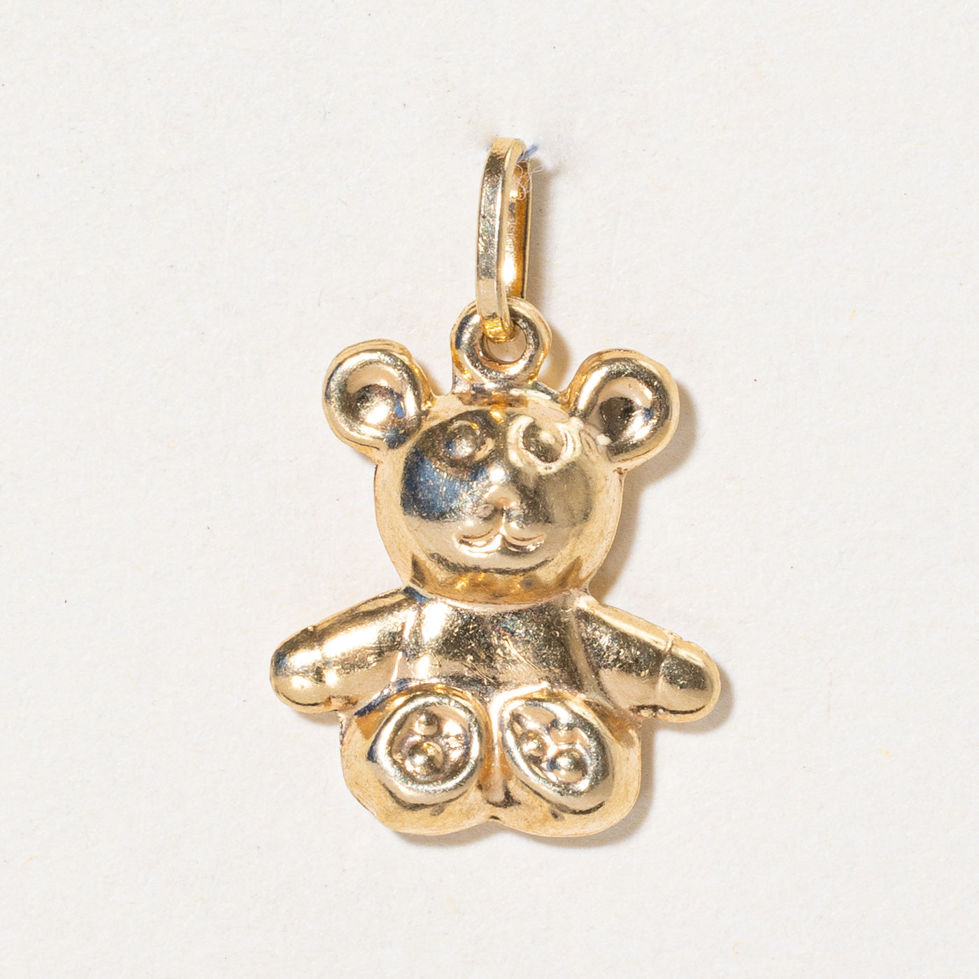 18k Yellow Gold Teddy Bear Charm
