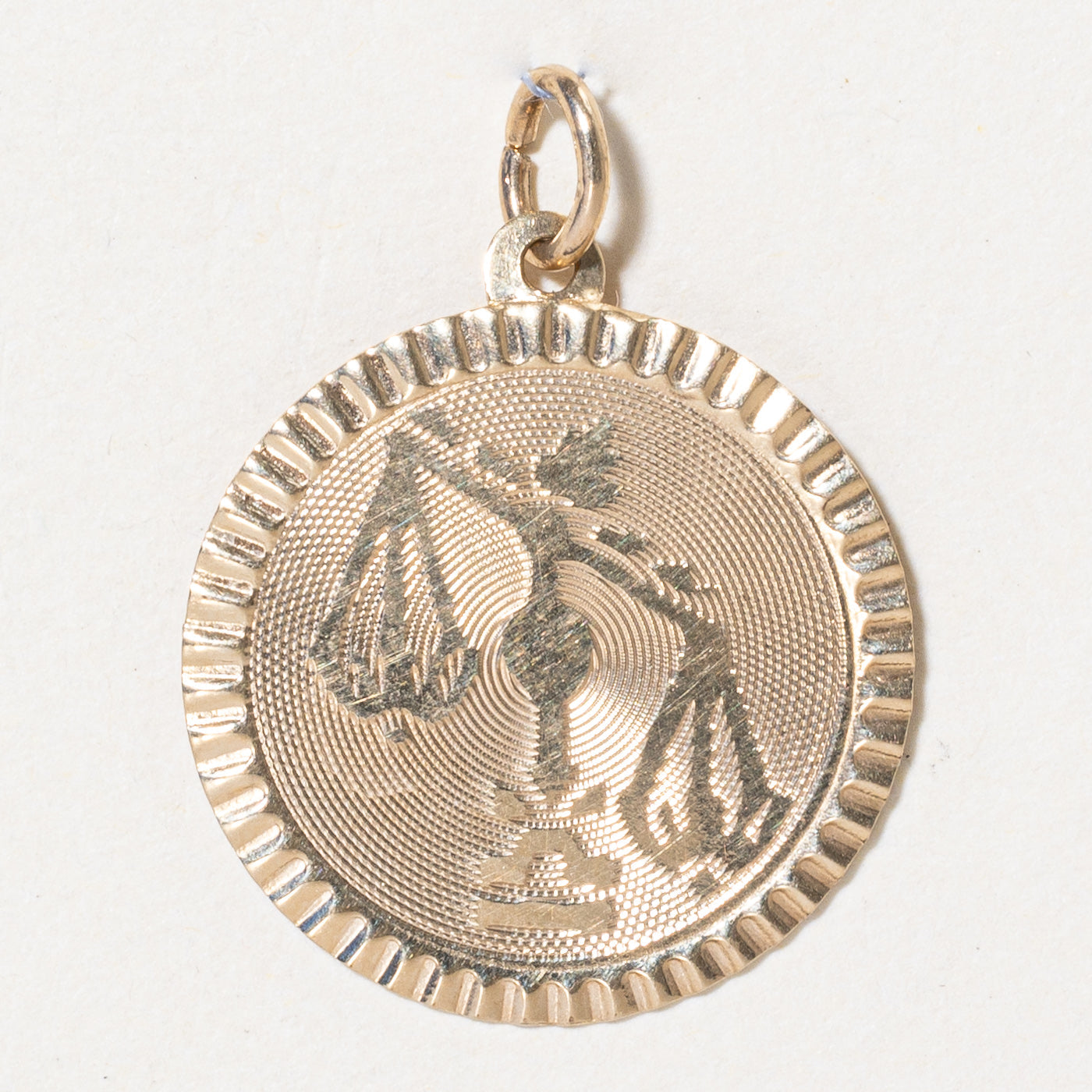 14k Yellow Gold Libra Charm