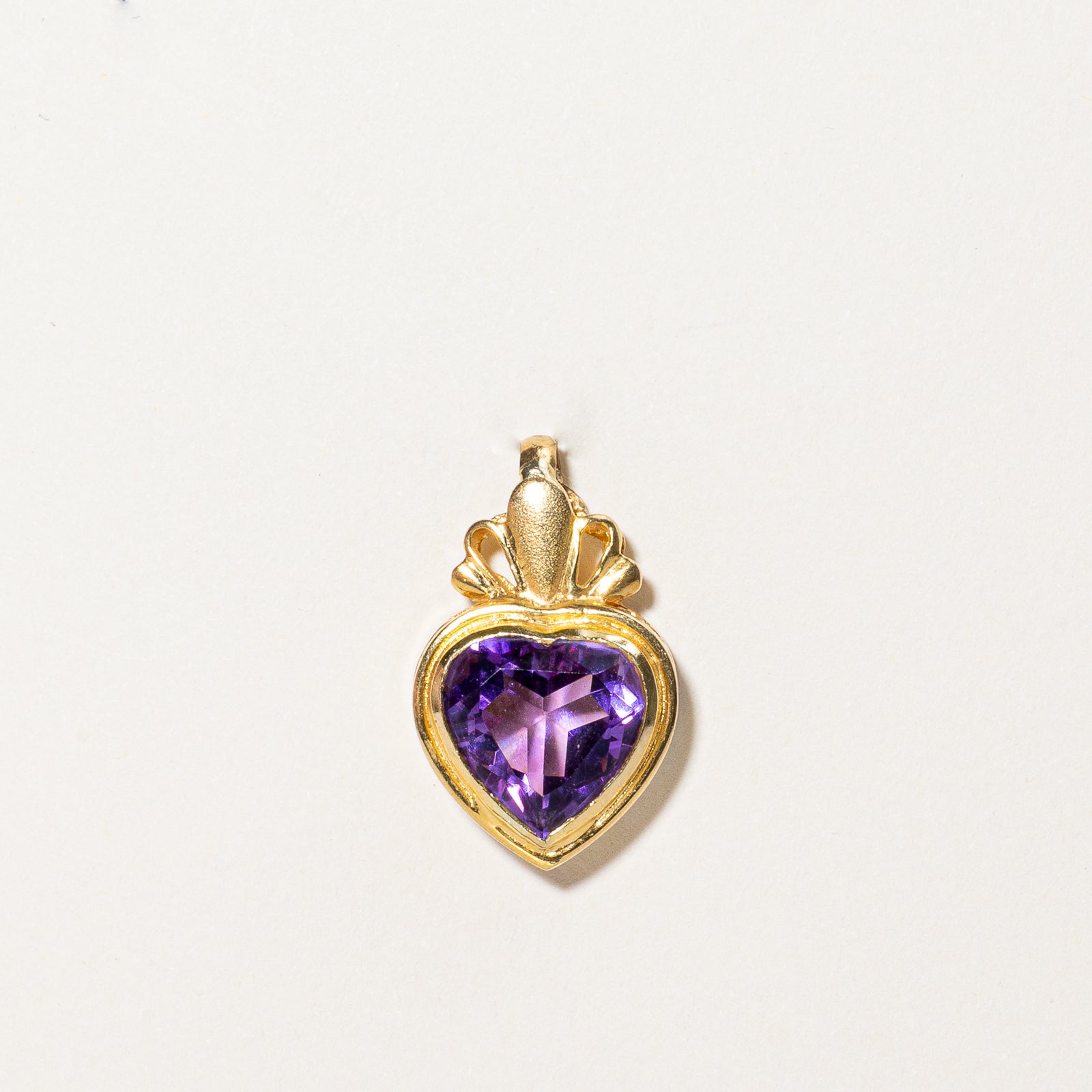 Heart Cut Amethyst Pendant | 4.40ct |