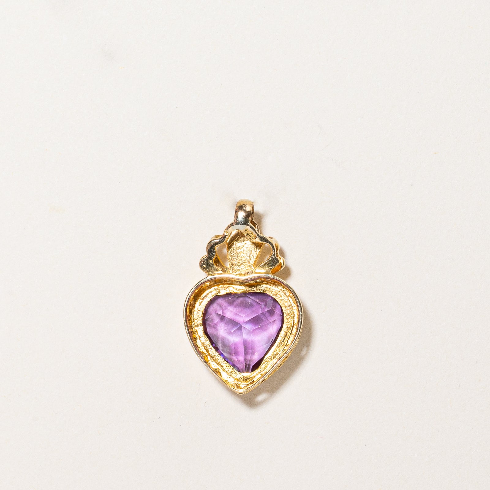 Heart Cut Amethyst Pendant | 4.40ct |